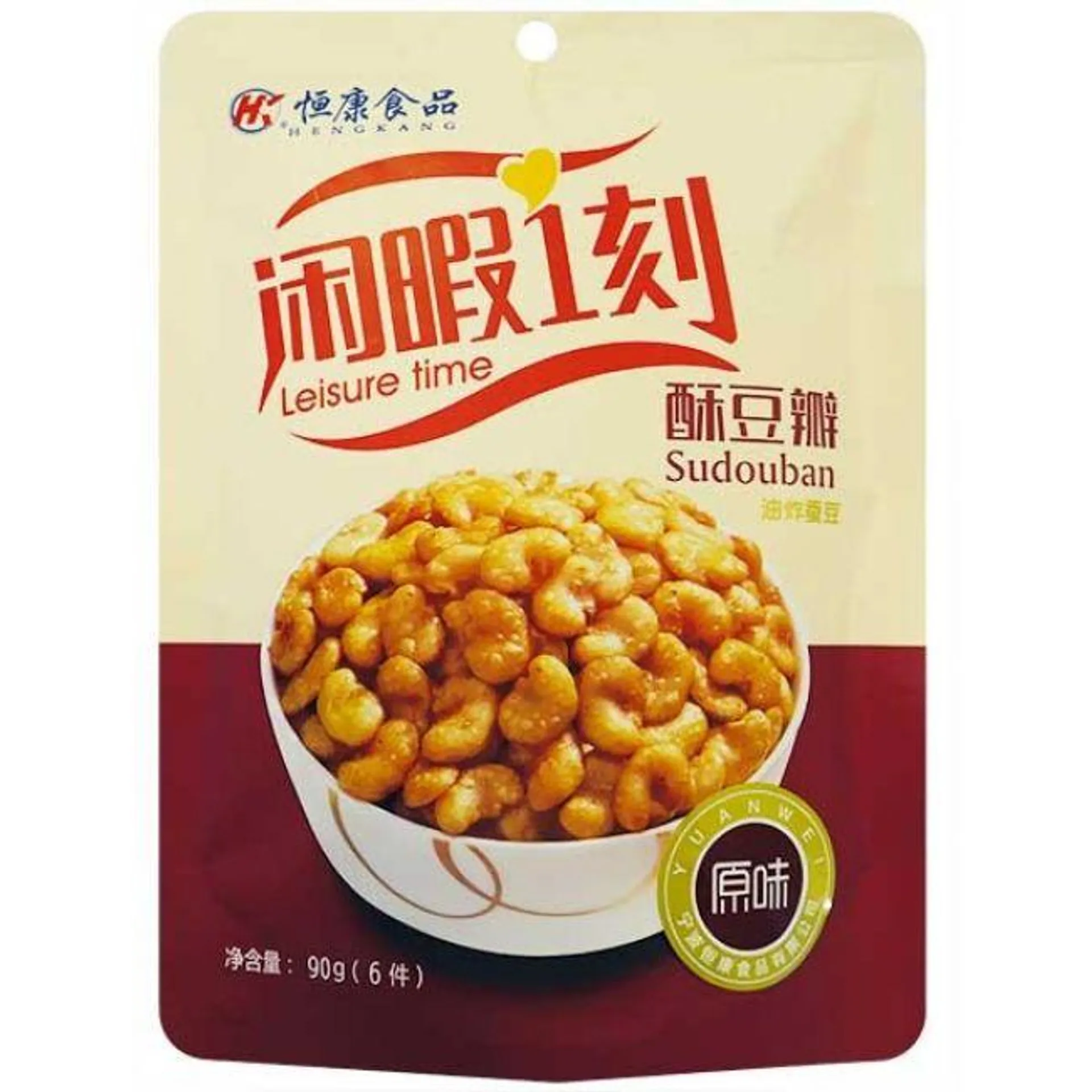 Heng Kang Gefrituurde Tuinbonen Original (gezoet) 90g