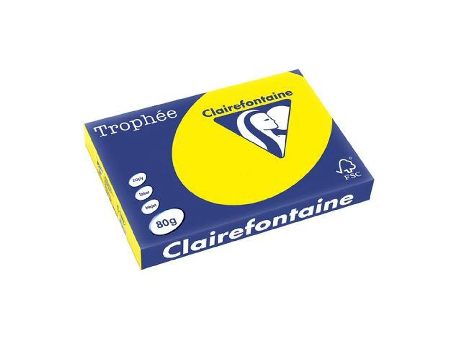 Clairefontaine Trophée Gekleurd Papier A3 80 g/m² Zonnegeel