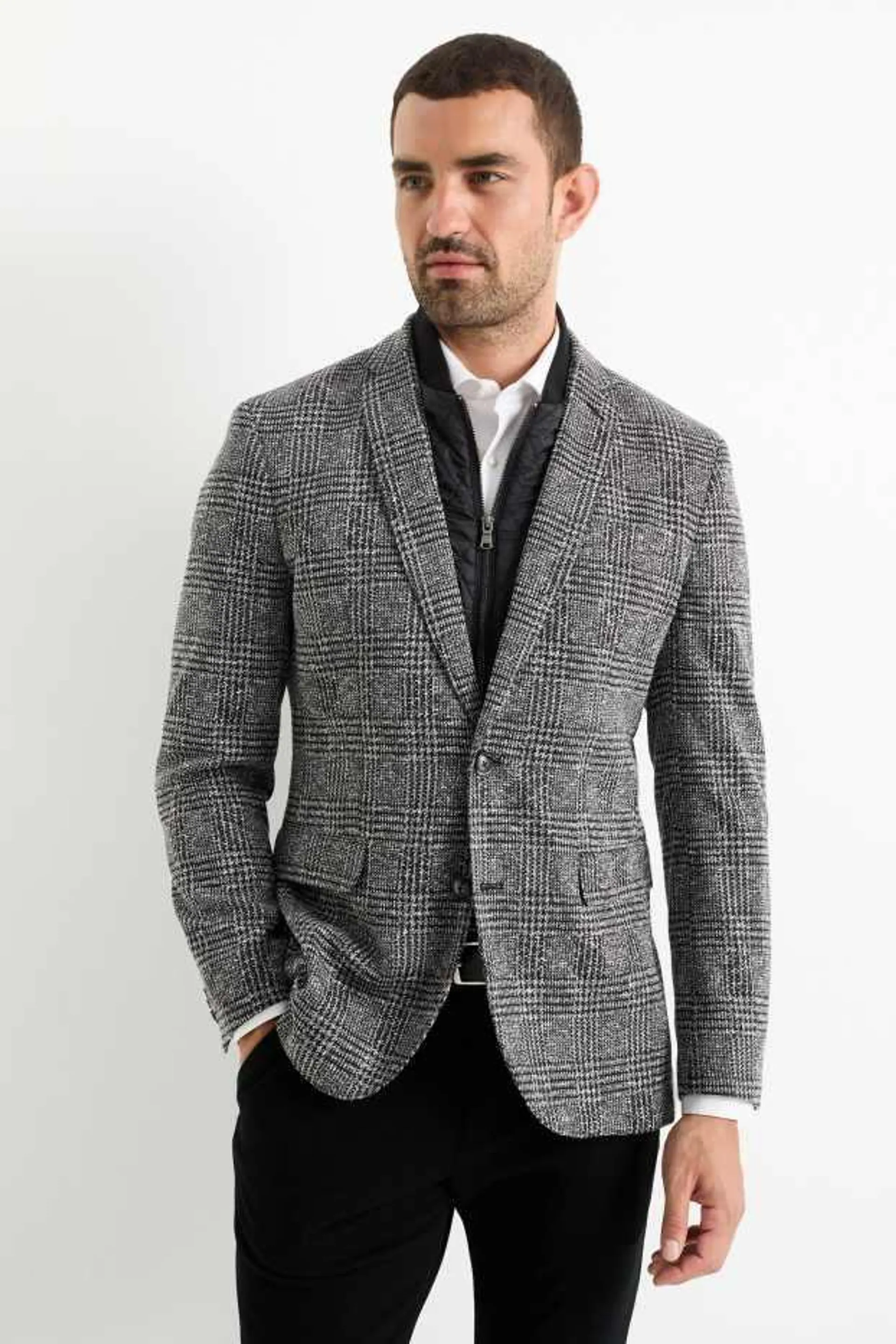 Tailored jacket - slim fit - Flex - 4 Way Stretch - 2-in-1 look