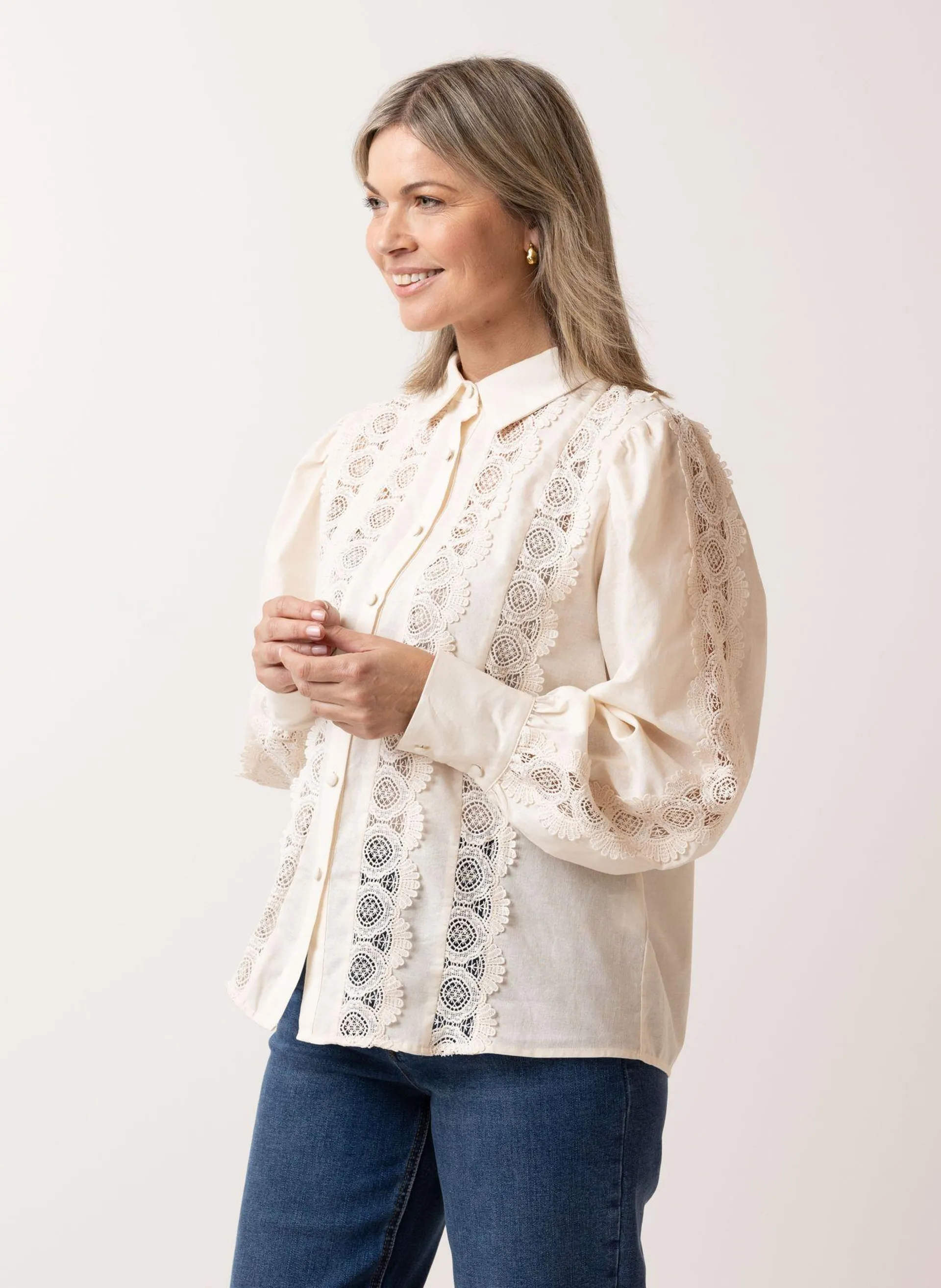 Ecru blouse