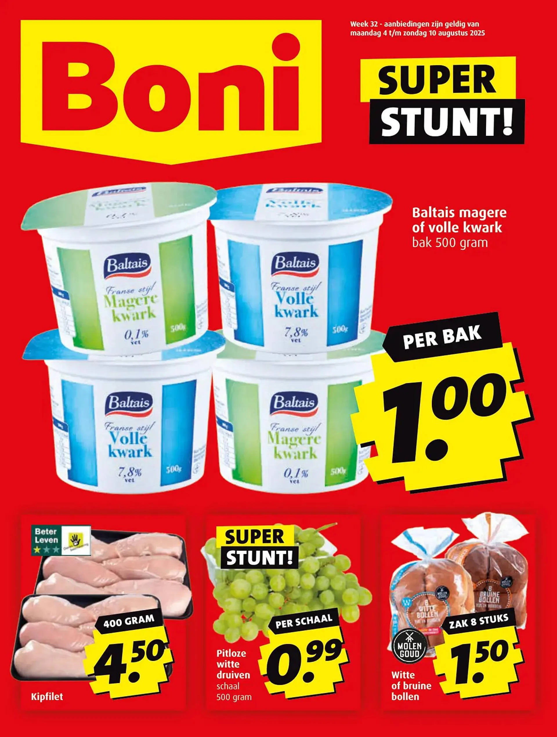 Boni folder van 4 augustus tot 10 augustus 2025 - Folder pagina 1