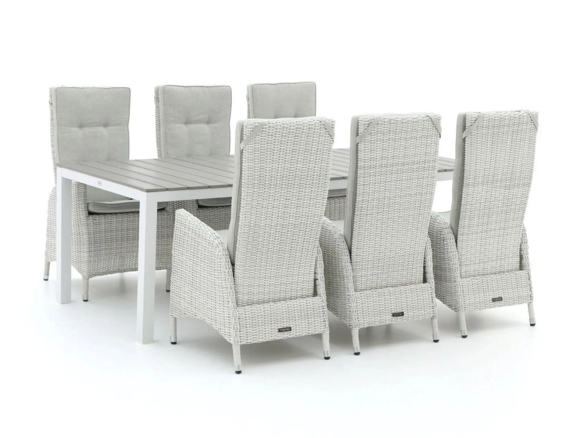 Intenso Fabrizi/Fidenza 220cm dining tuinset 7-delig verstelbaar