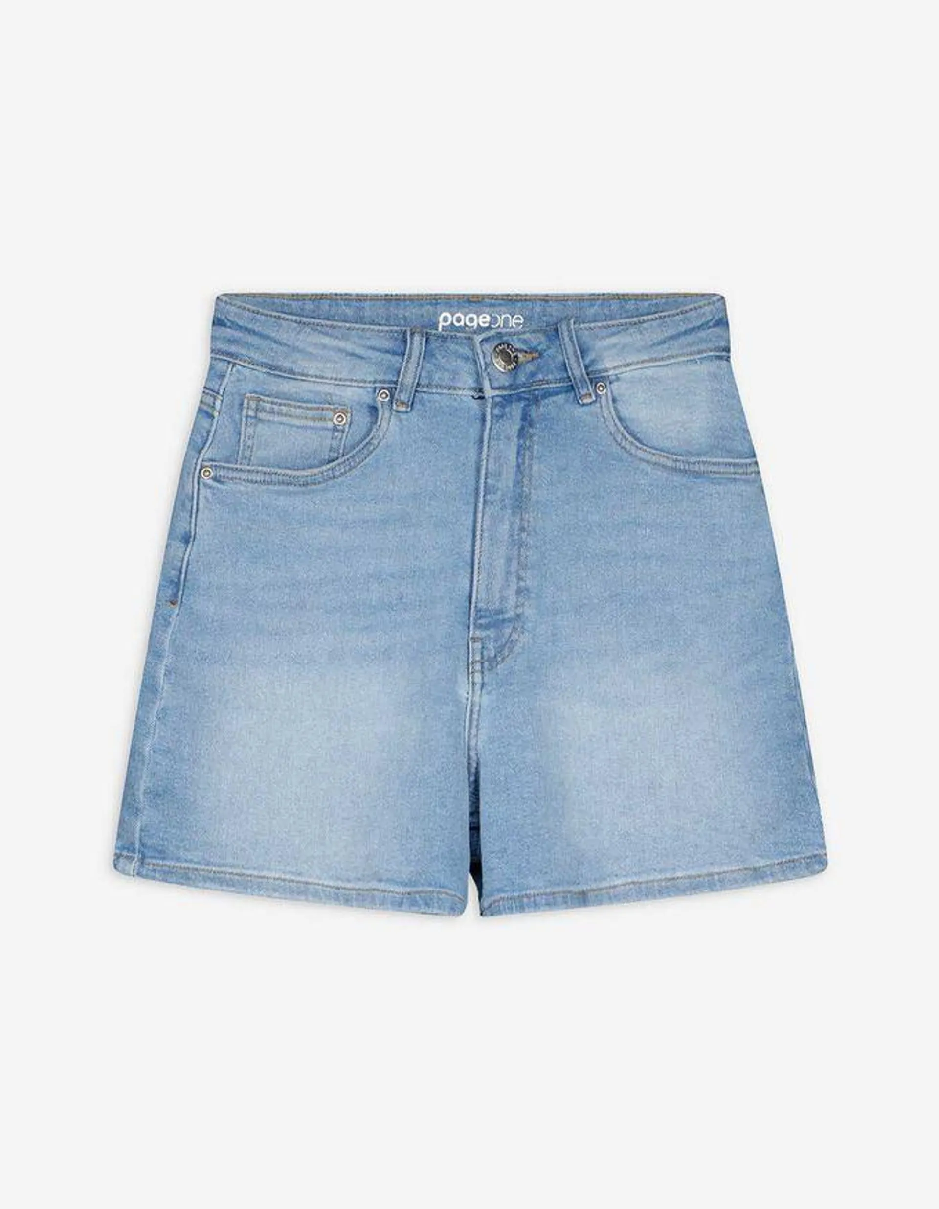 Denim short - Wijde Benen