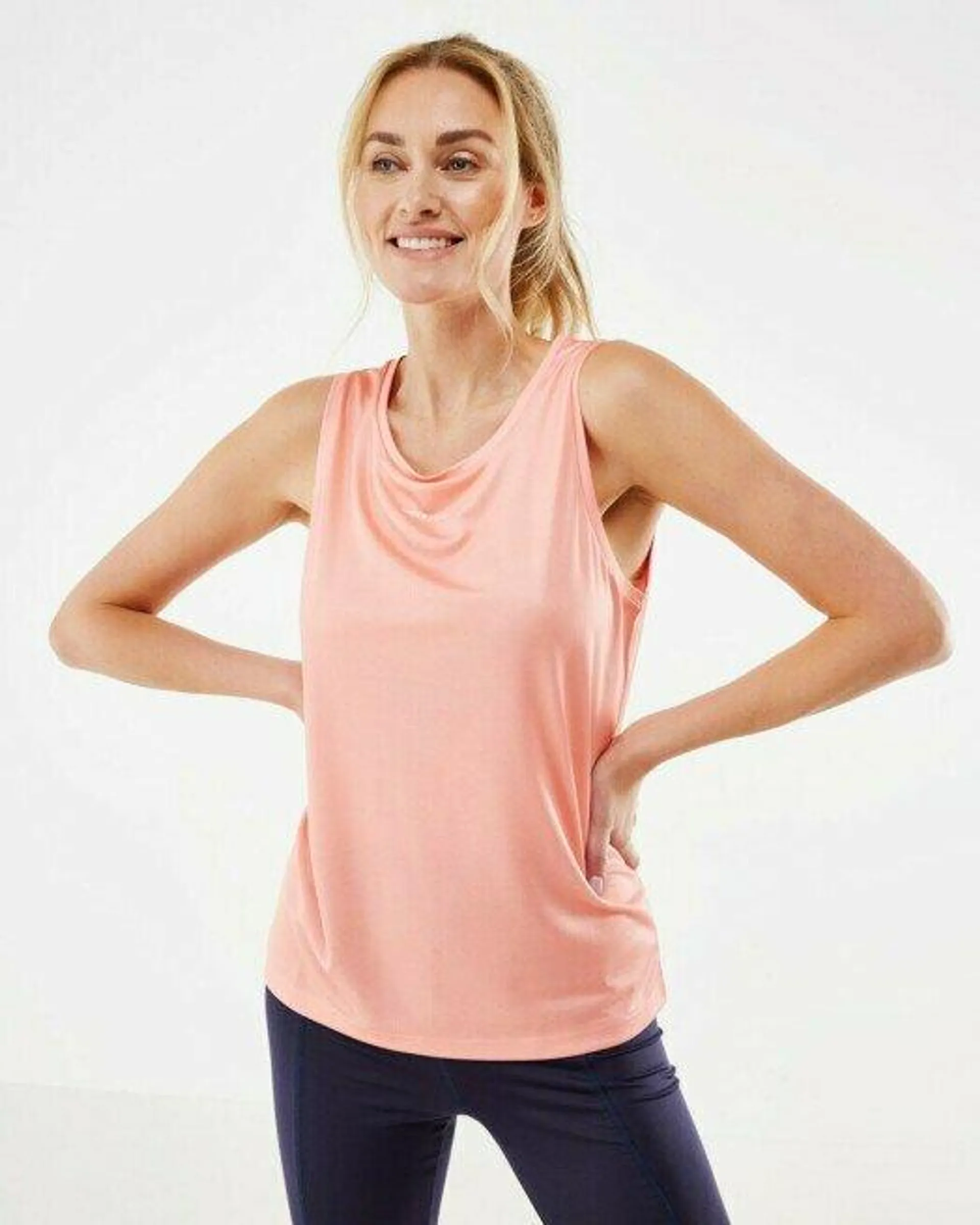 Sleeveless top Coral