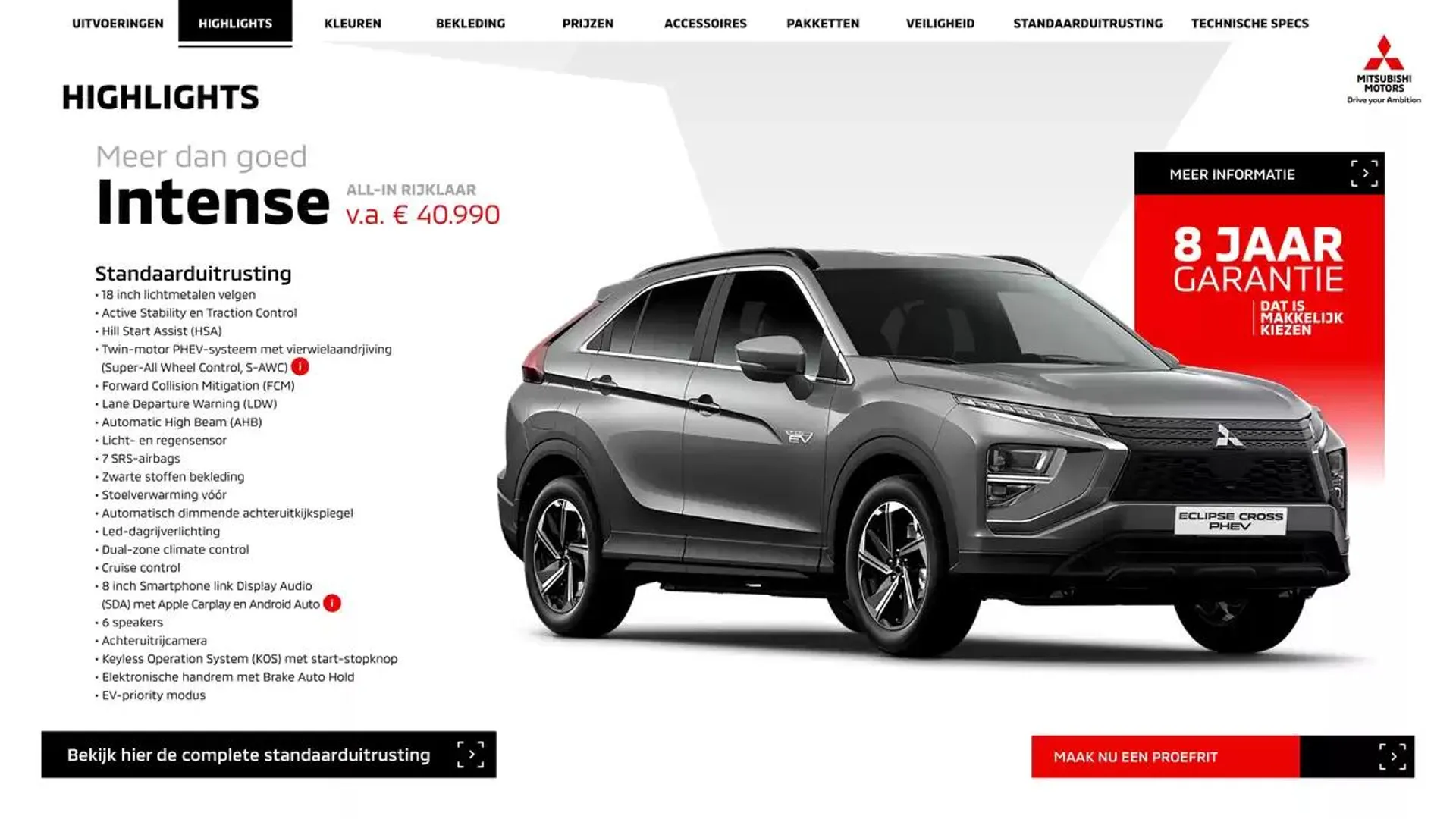 Mitsubishi Eclipse Cross Phev van 25 december tot 25 december 2025 - Folder pagina 4