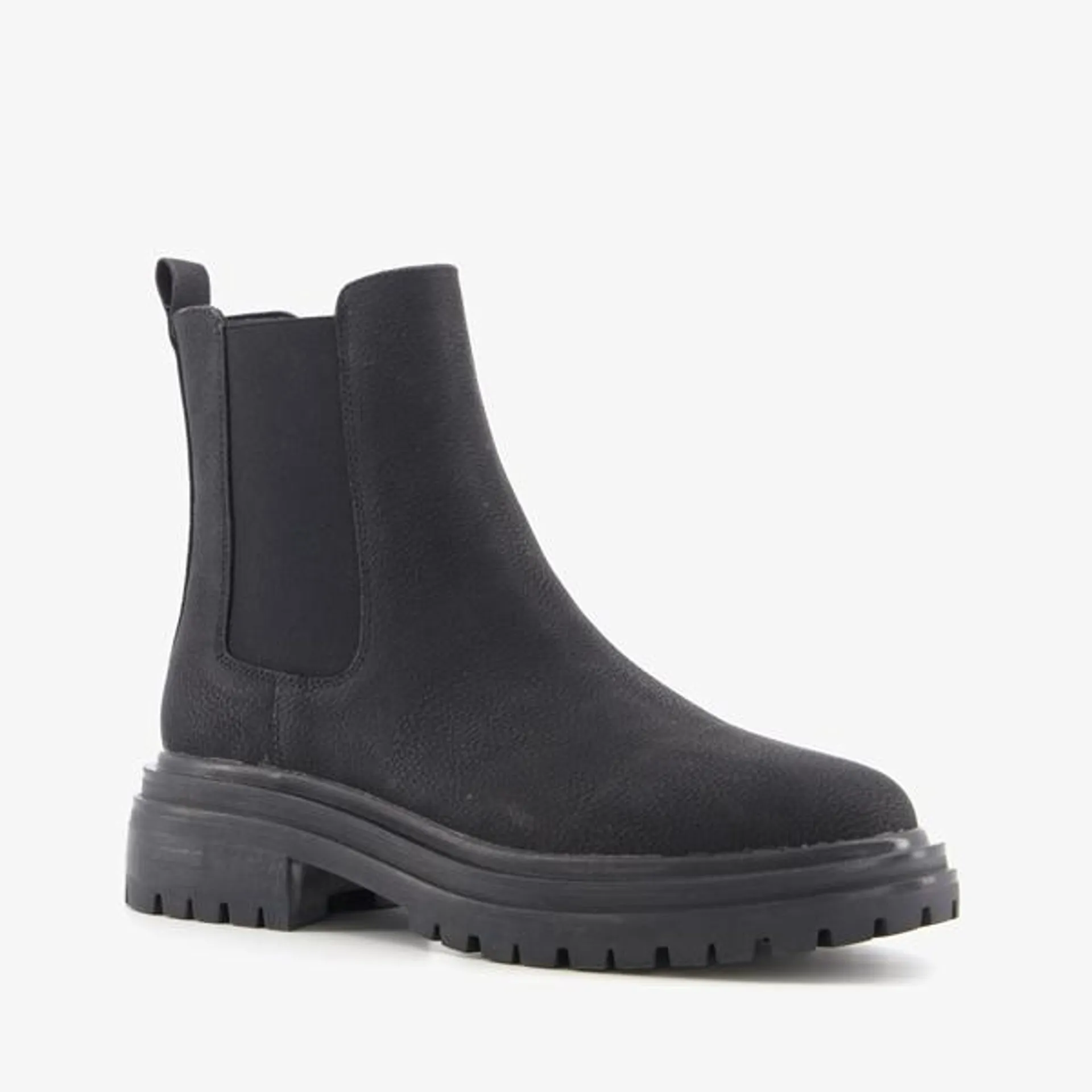 Blue Box lage dames chelsea boots zwart