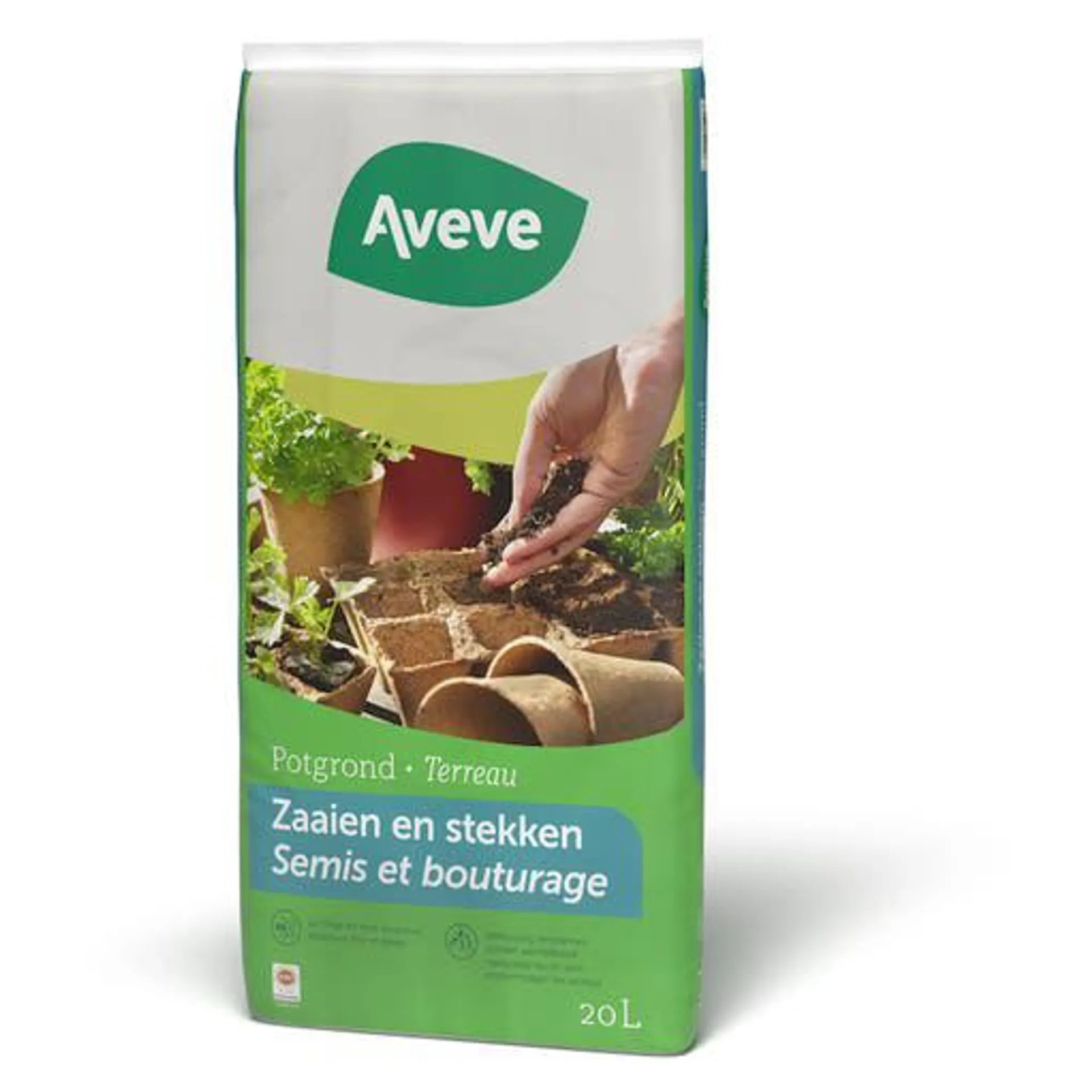 Potgrond voor zaaien en stekken