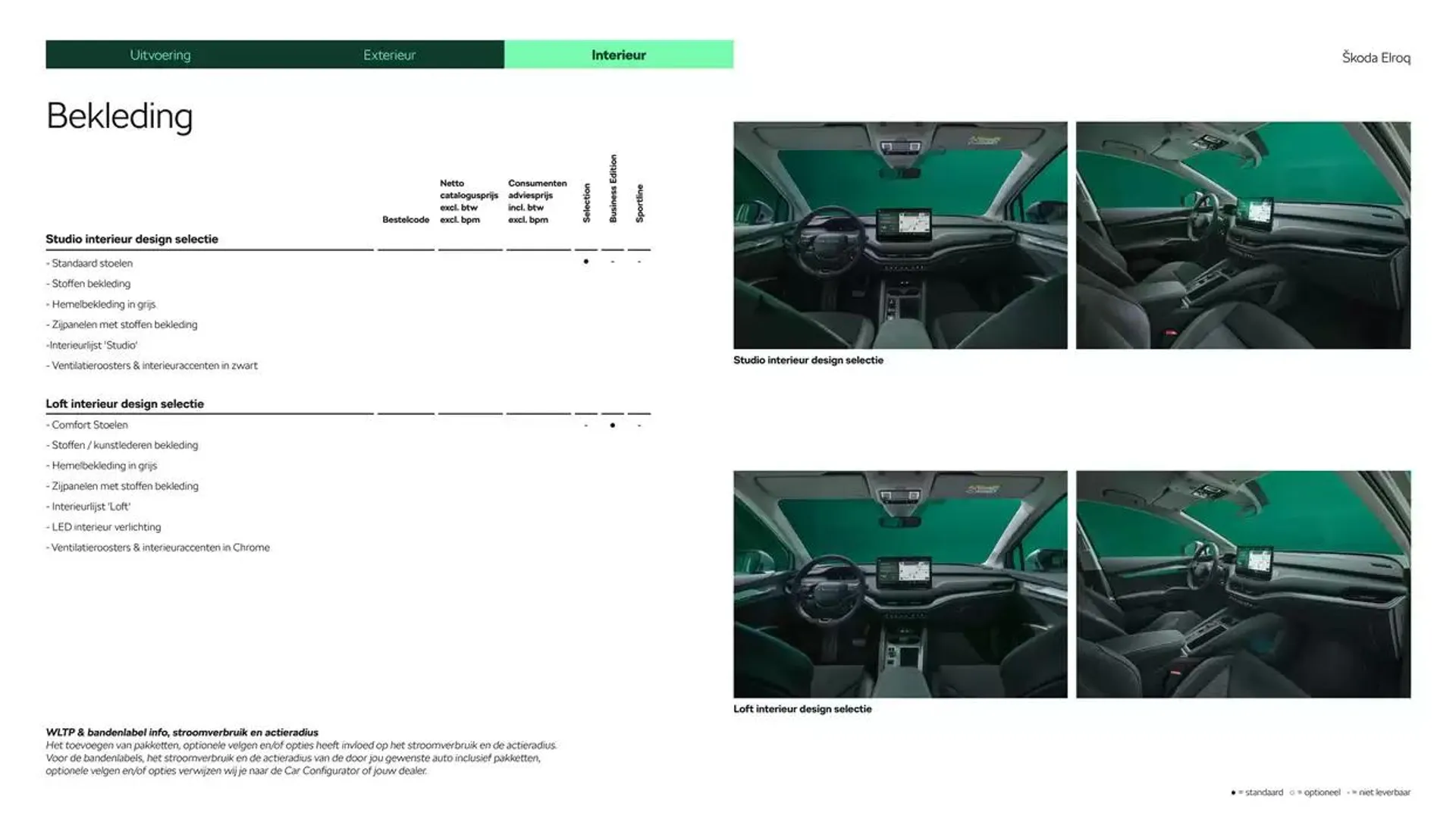 Škoda Elroq prijslijst per 1 oktober 2024 van 26 oktober tot 26 oktober 2025 - Folder pagina 12