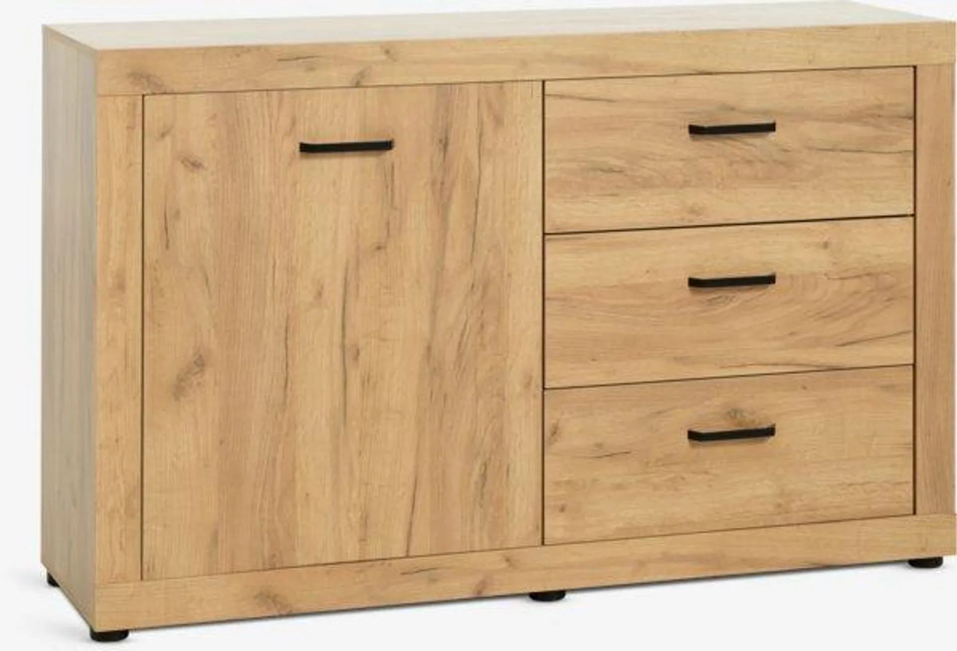 Dressoir LINTRUP 1 deur 3 lades eiken kleur