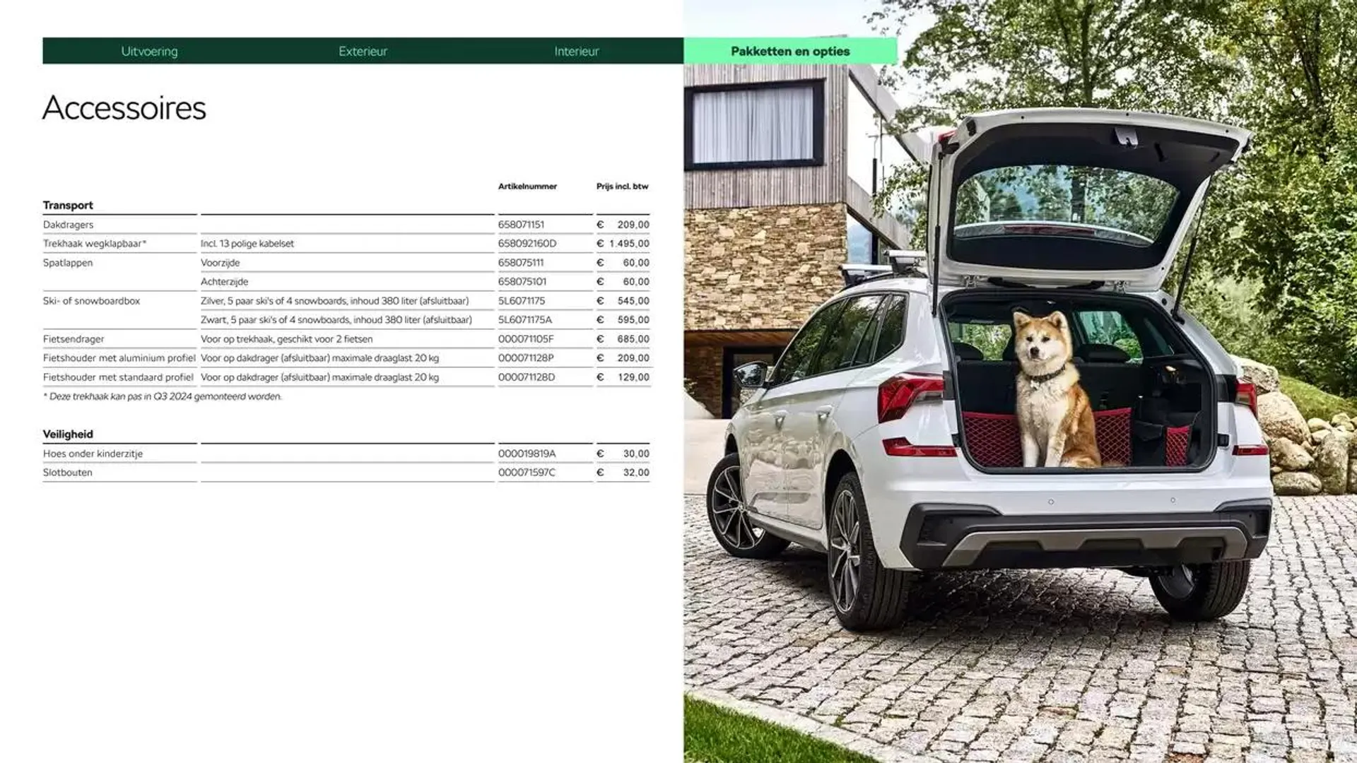 Škoda Kamiq prijslijst per 25 november 2024 van 6 december tot 6 december 2025 - Folder pagina 18