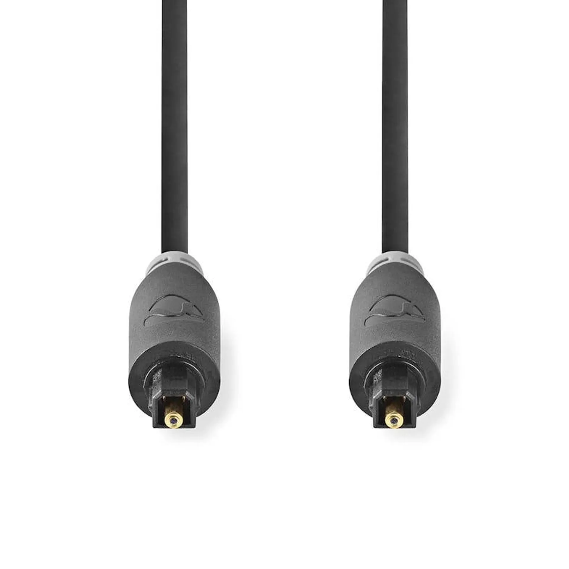 Nedis Optische Audiokabel - TosLink Male - TosLink Male - 3.00 m - Rond - PVC - Antraciet - Doos