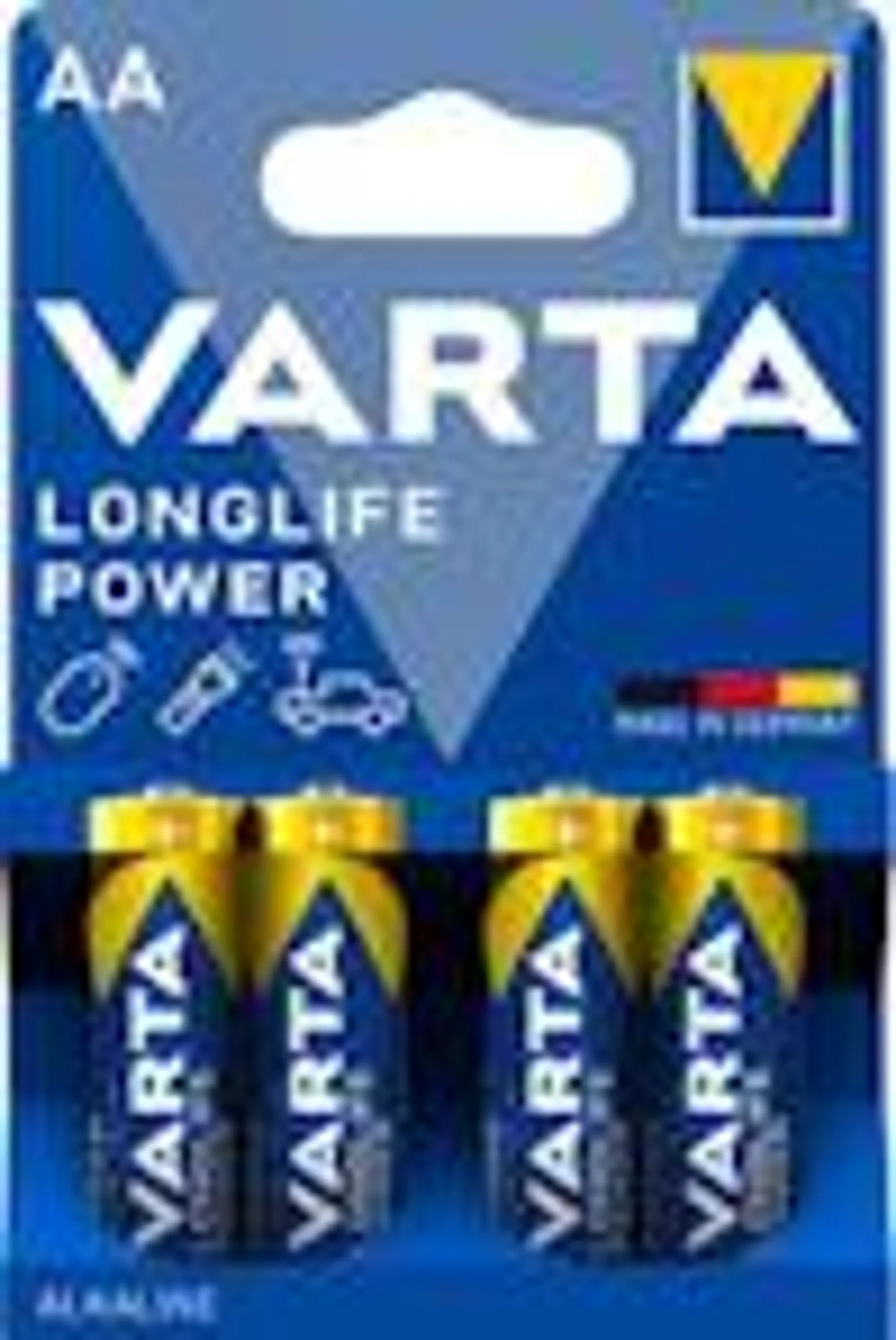 Varta batterij Longlife Power AA, blister van 4 stuks