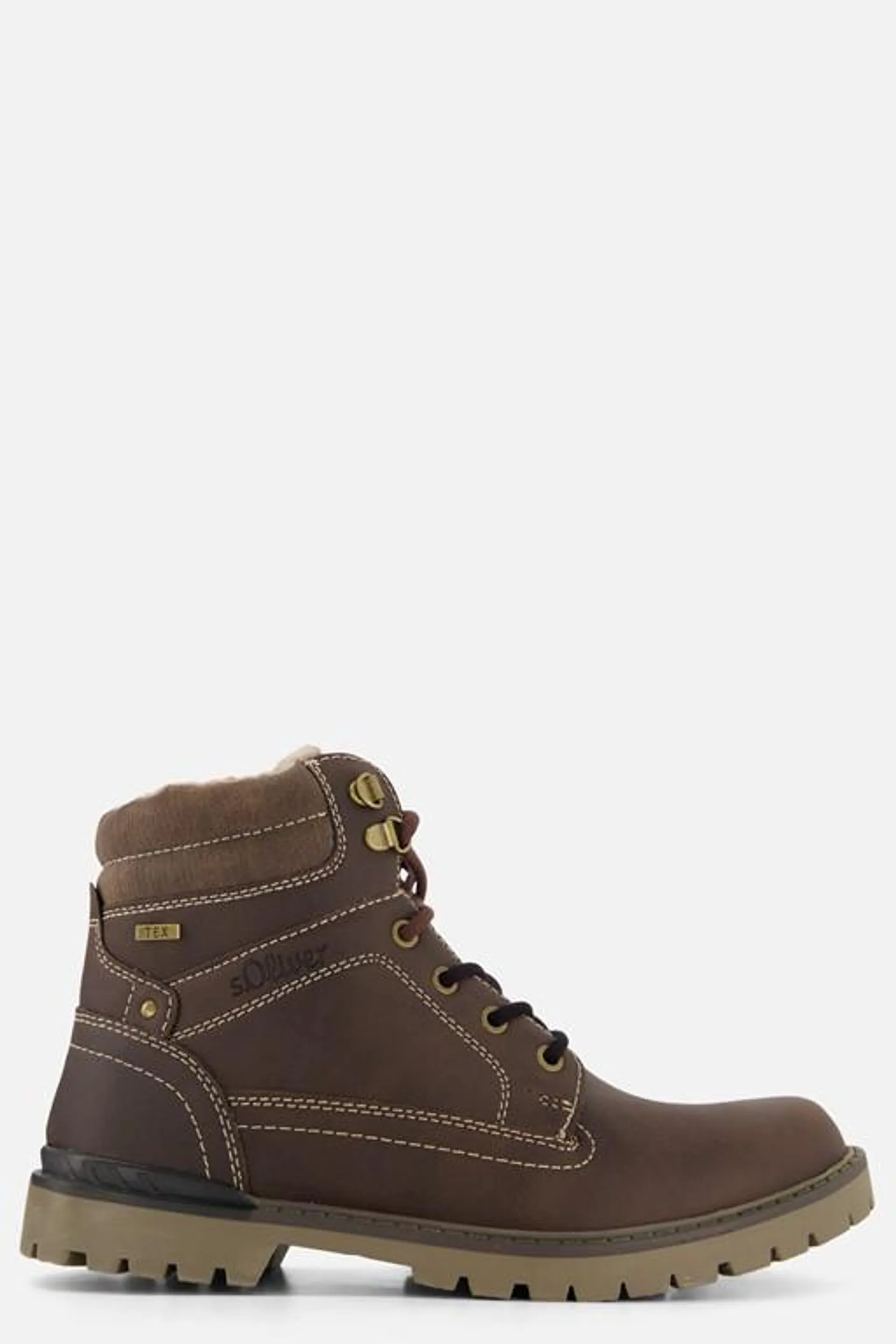 Veterboots bruin Synthetisch