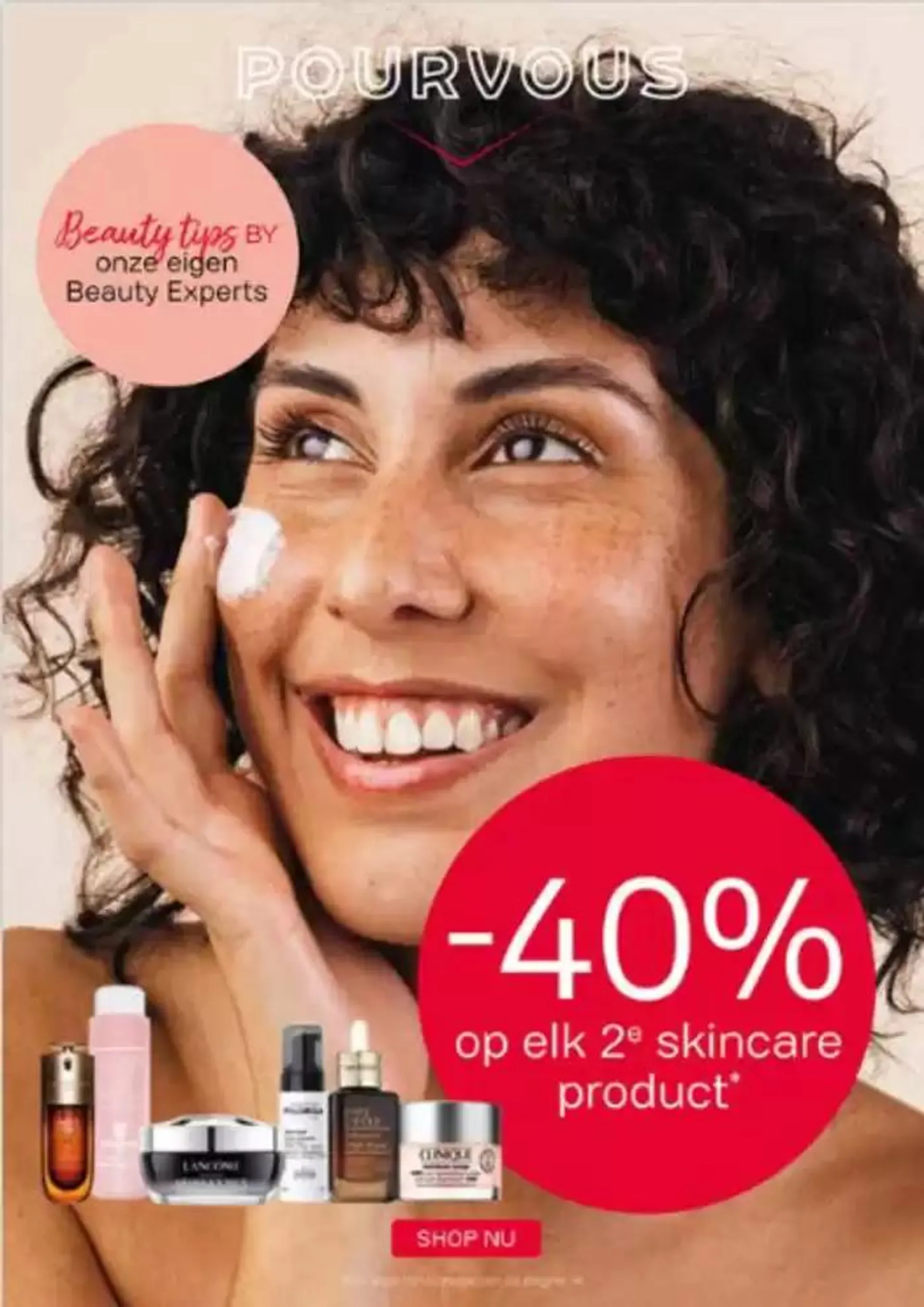 -40% op elk 2º skincare product van 25 oktober tot 3 november 2024 - Folder pagina 1