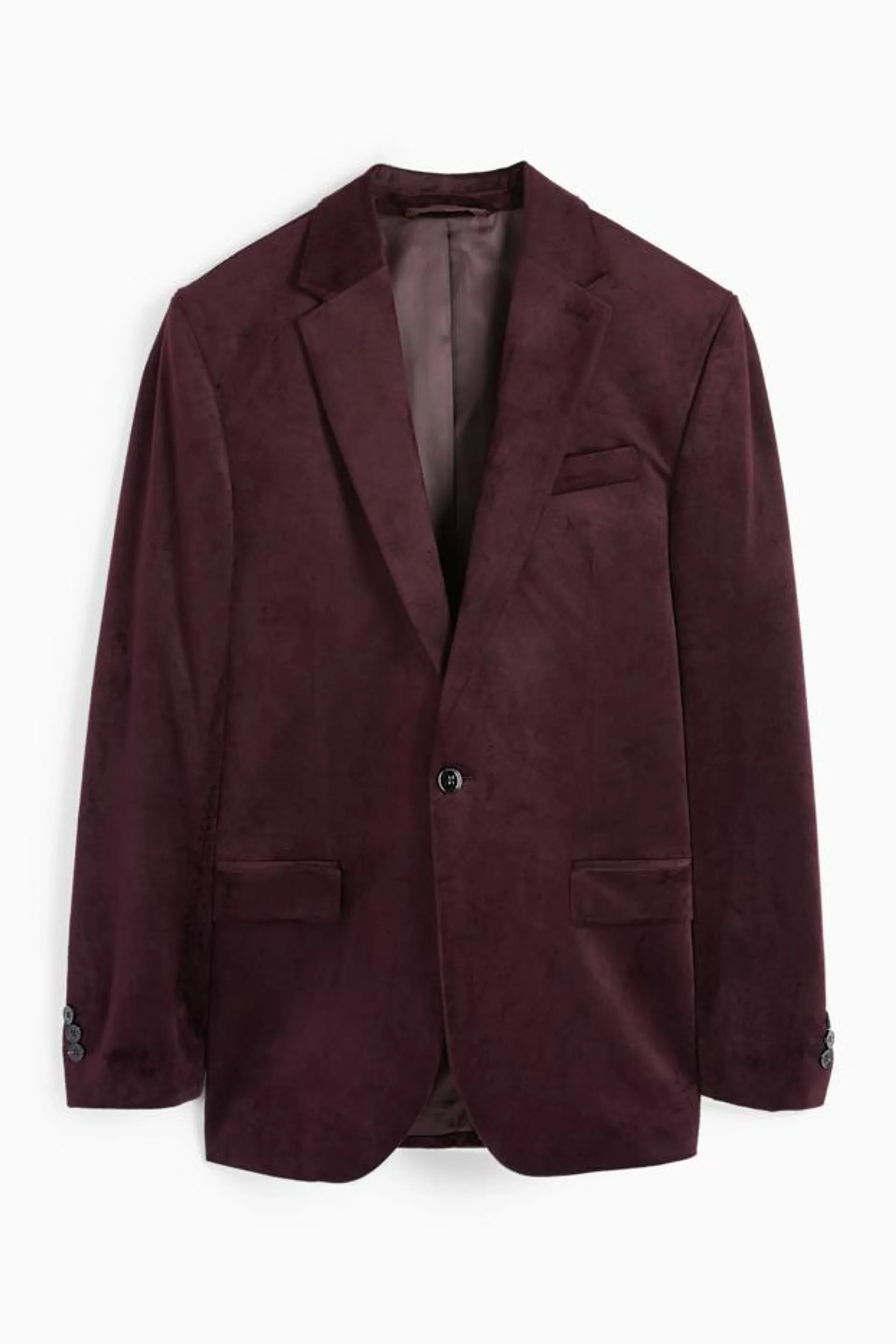 Mix & match velvet jacket - regular fit