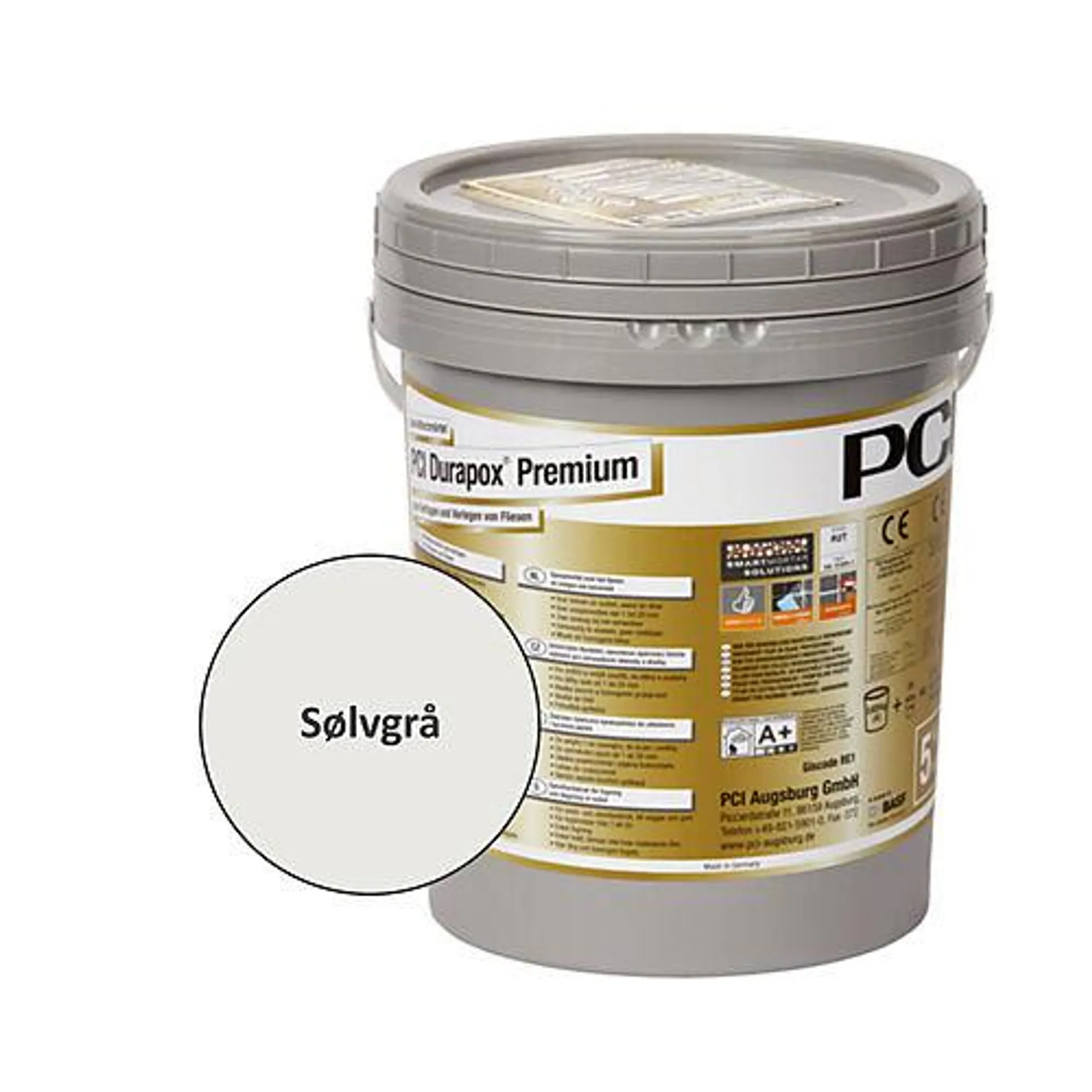 Epoxybasert fugemasse Durapox® Premium, Sølvgrå 5 kg