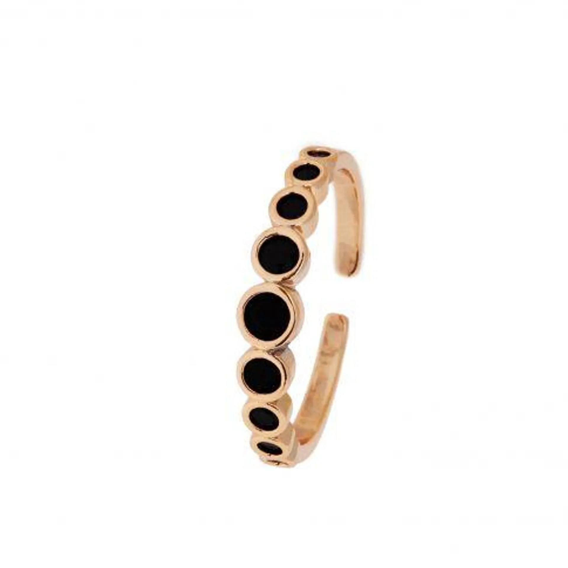 Henny ring gold Black