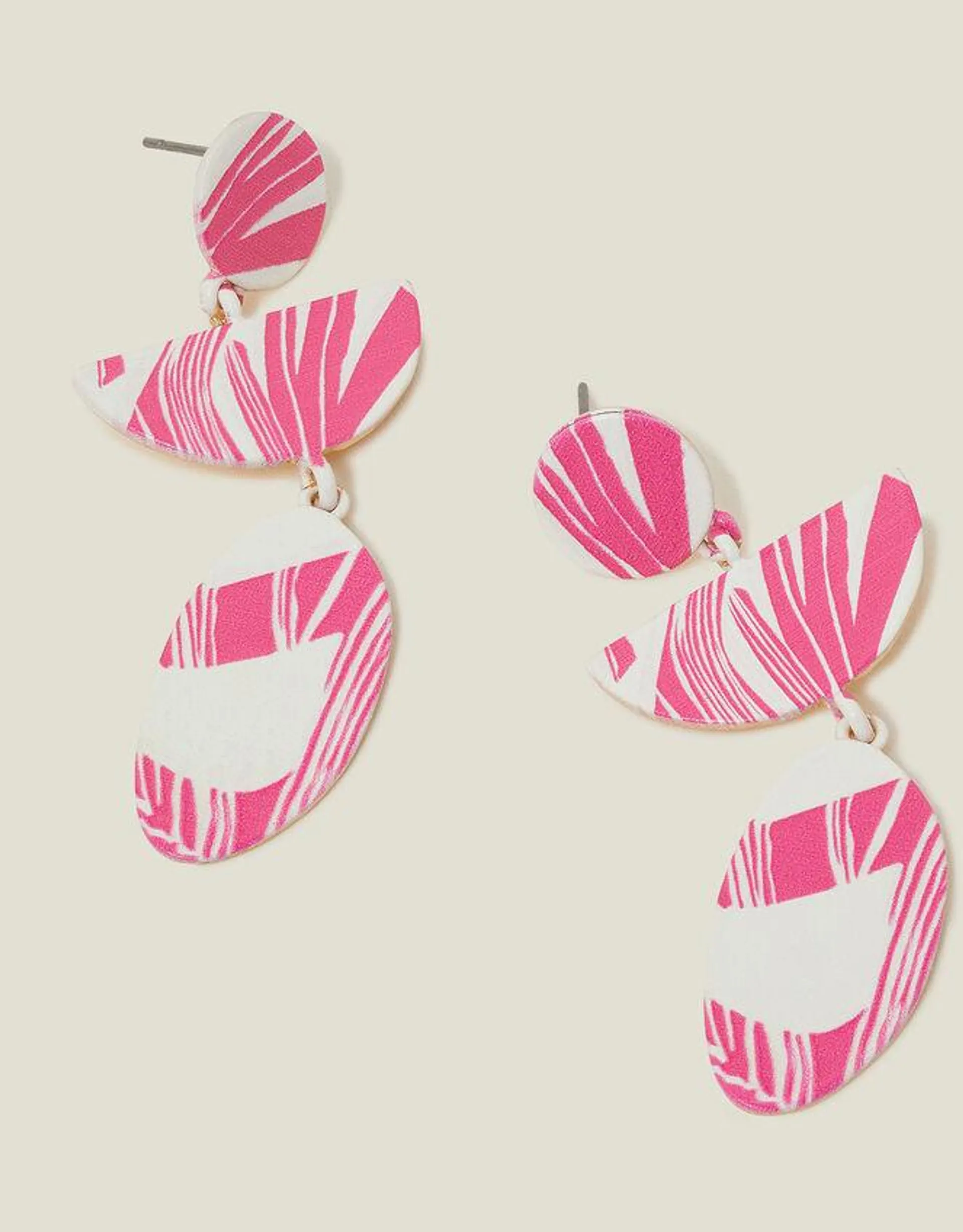 Print Mixed Shape Earrings