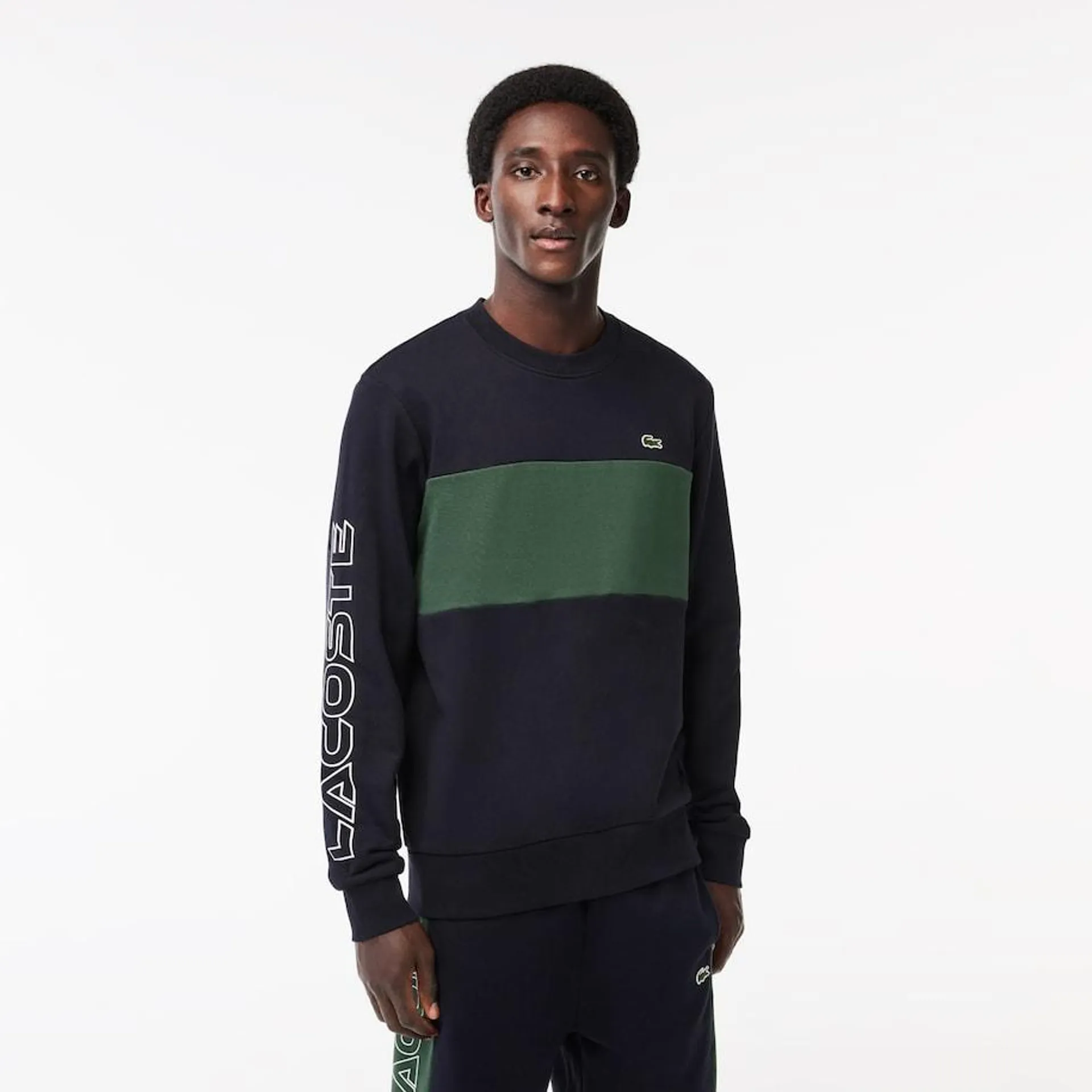 Crew Neck Colorblock Sweatshirt