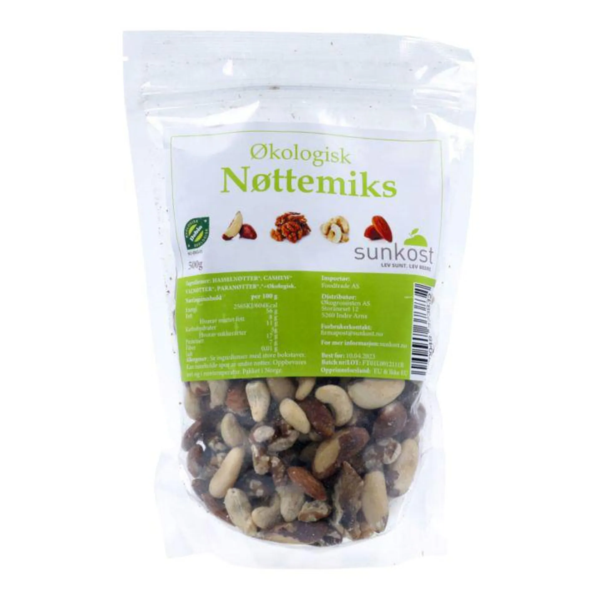 Sunkost Nøttemiks 500 g