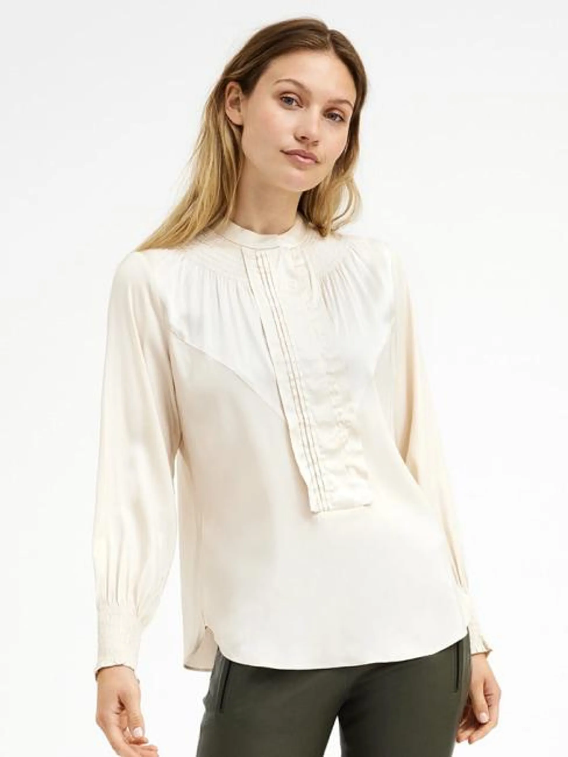 Emi Stretch Shirt Cream 40