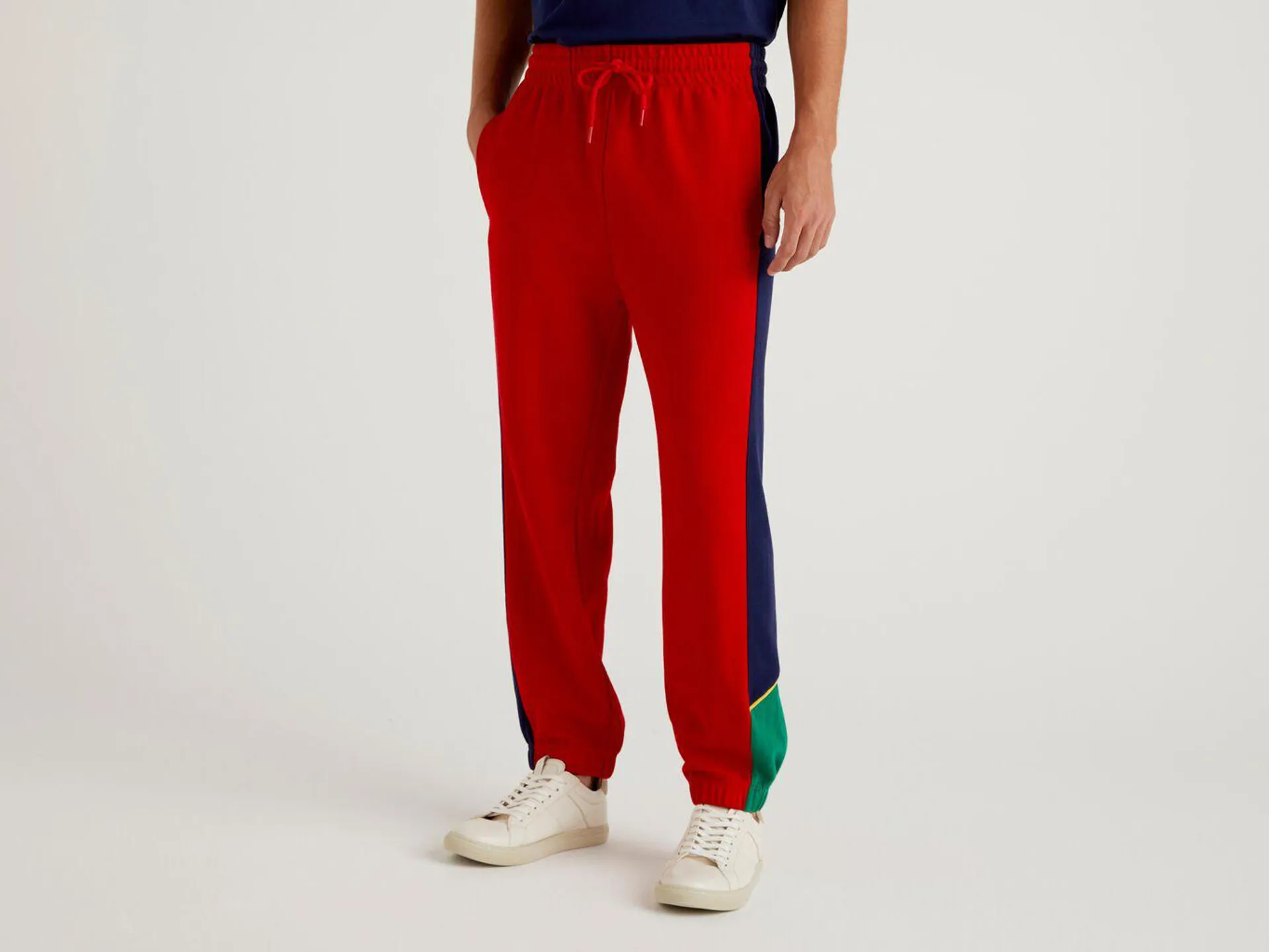 Benetton Color Block Joggebukser Herre Rød | Norge-3195287