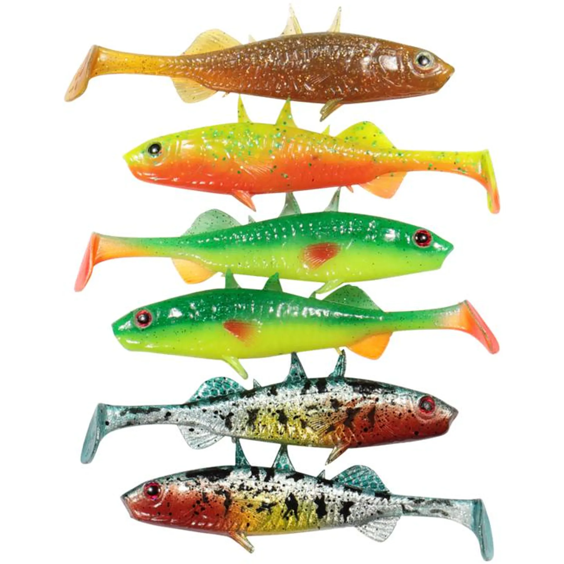 Stanley The Stickleback Shadtail 7,5cm - 4g, Dark Water Mix