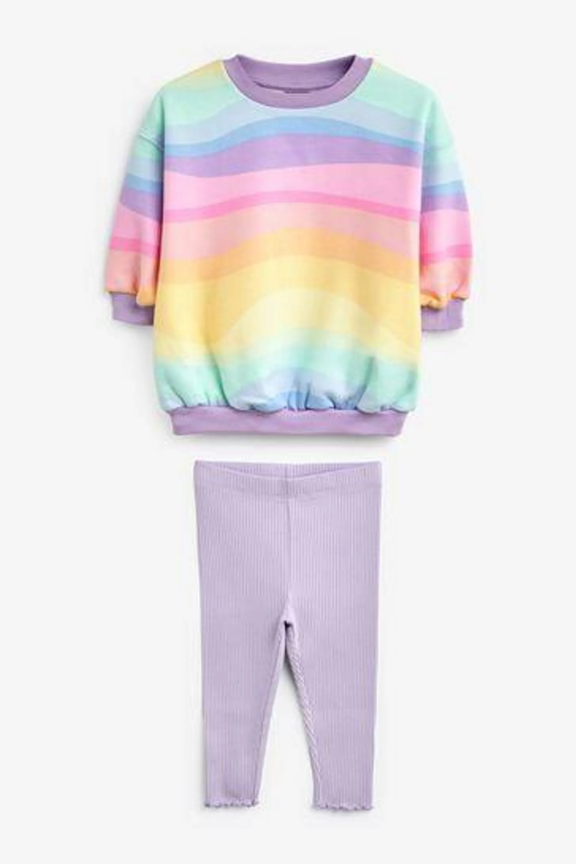 Printed Sweatshirt & Leggings Set (3mths-7yrs)