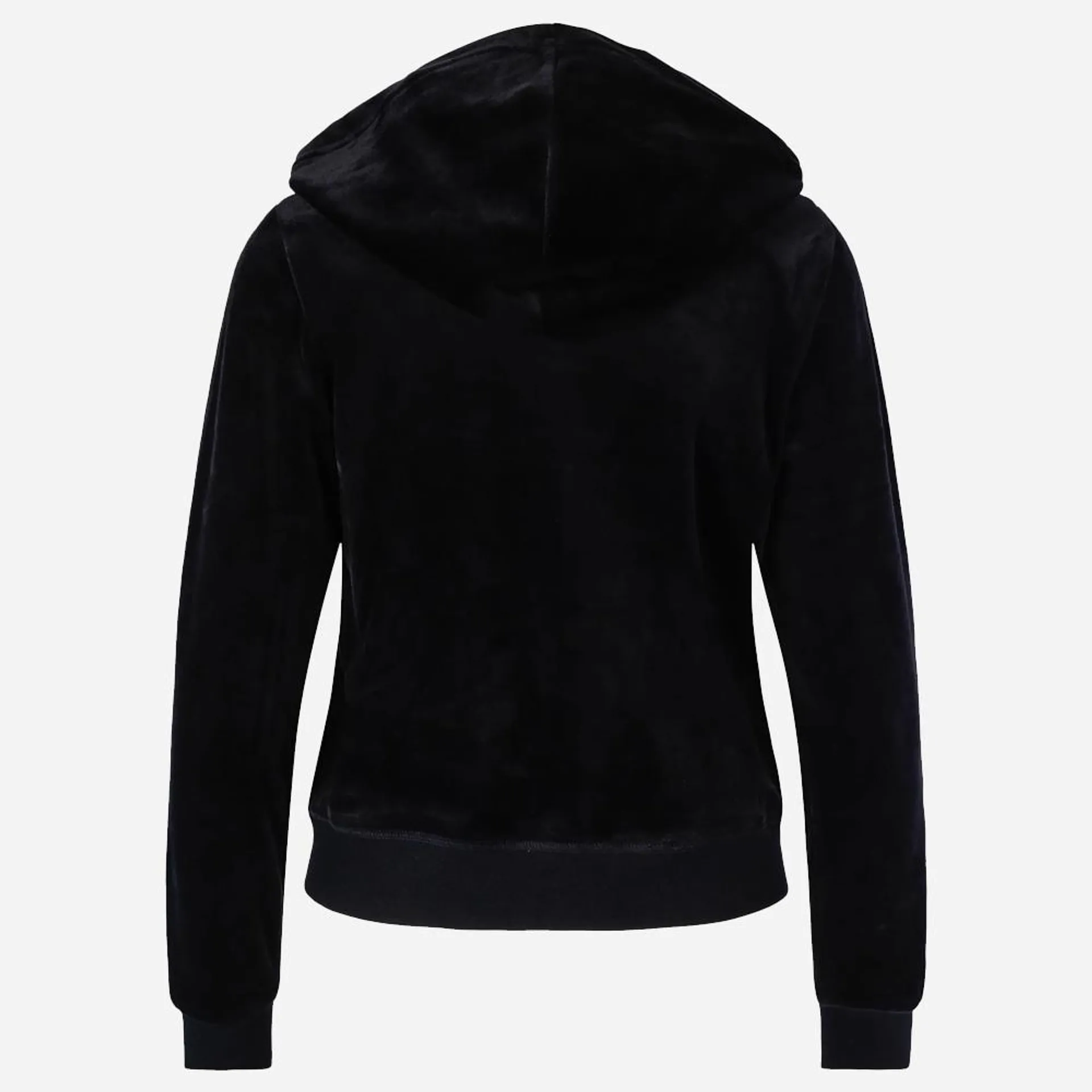 Robertson Velour Zip - Black