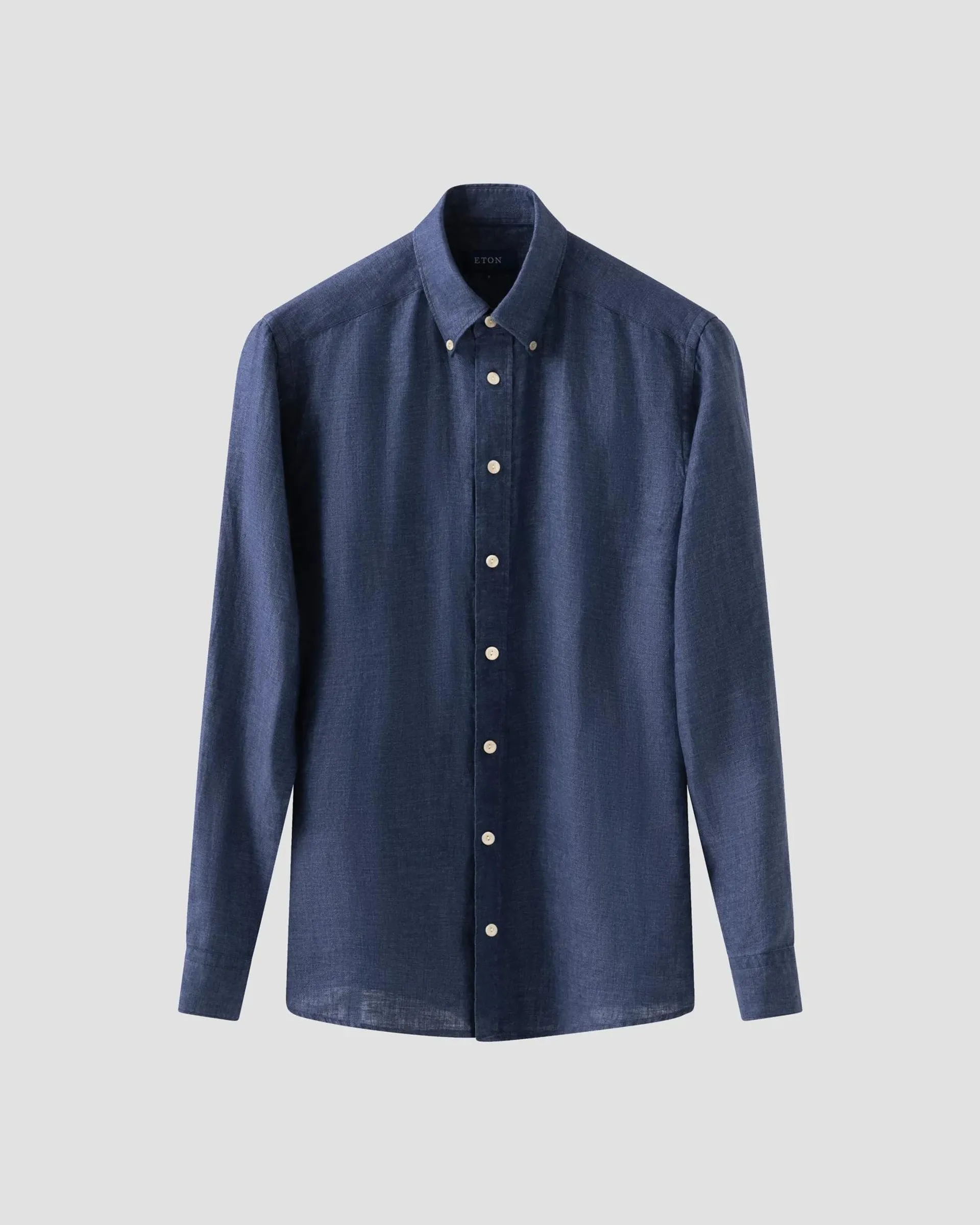 Navy Linen Twill Shirt