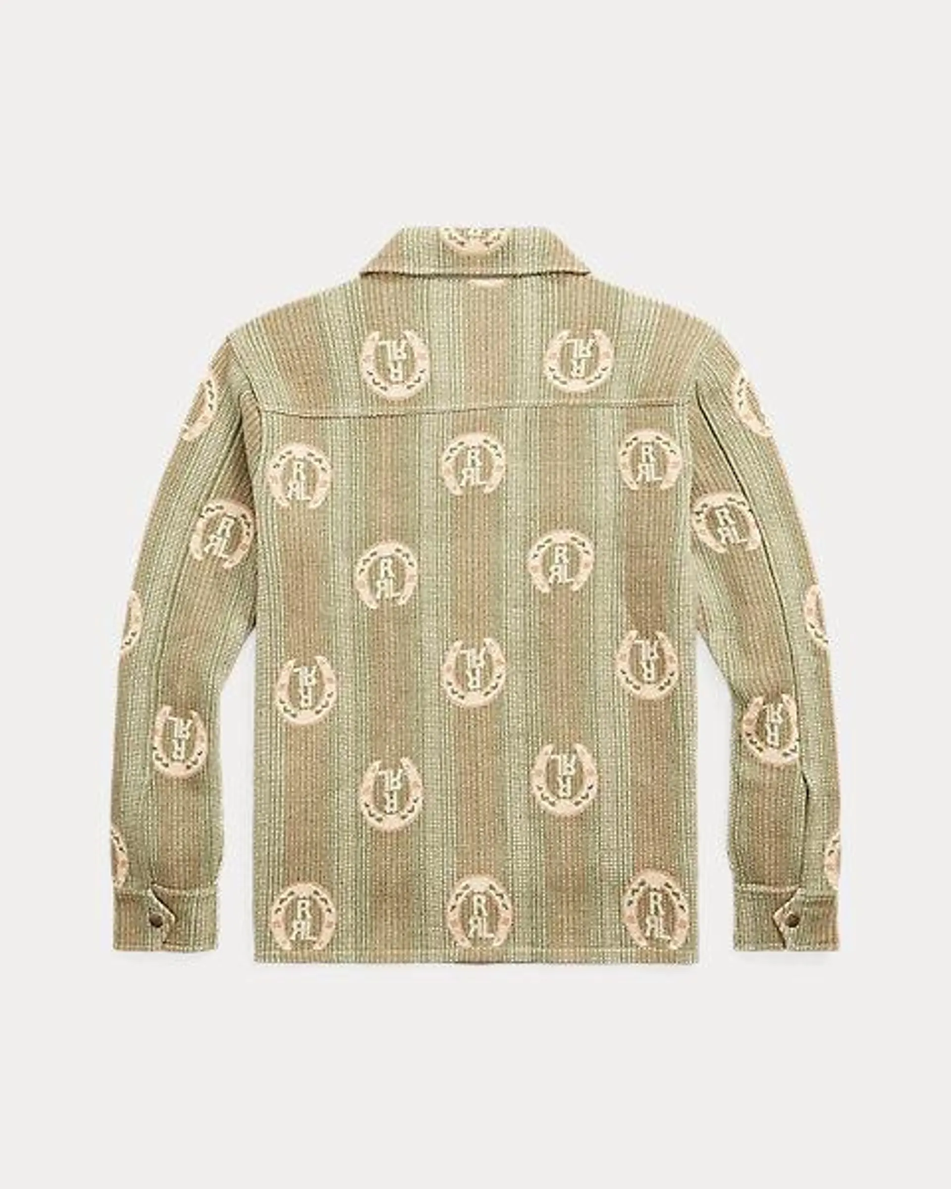 Horseshoe-Logo Cotton Overshirt Jumper