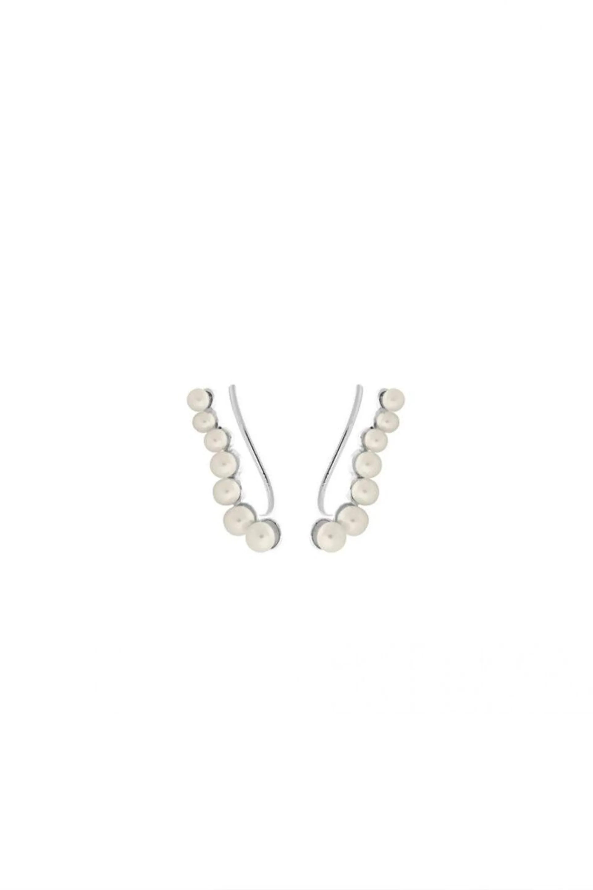Ocean Treasure Ear Climbers Silver