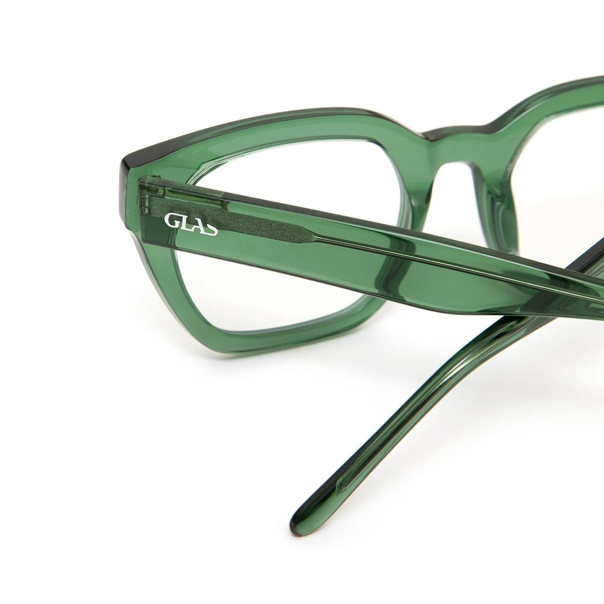 Glas Lesebriller Kiara Forest Green Blue Light