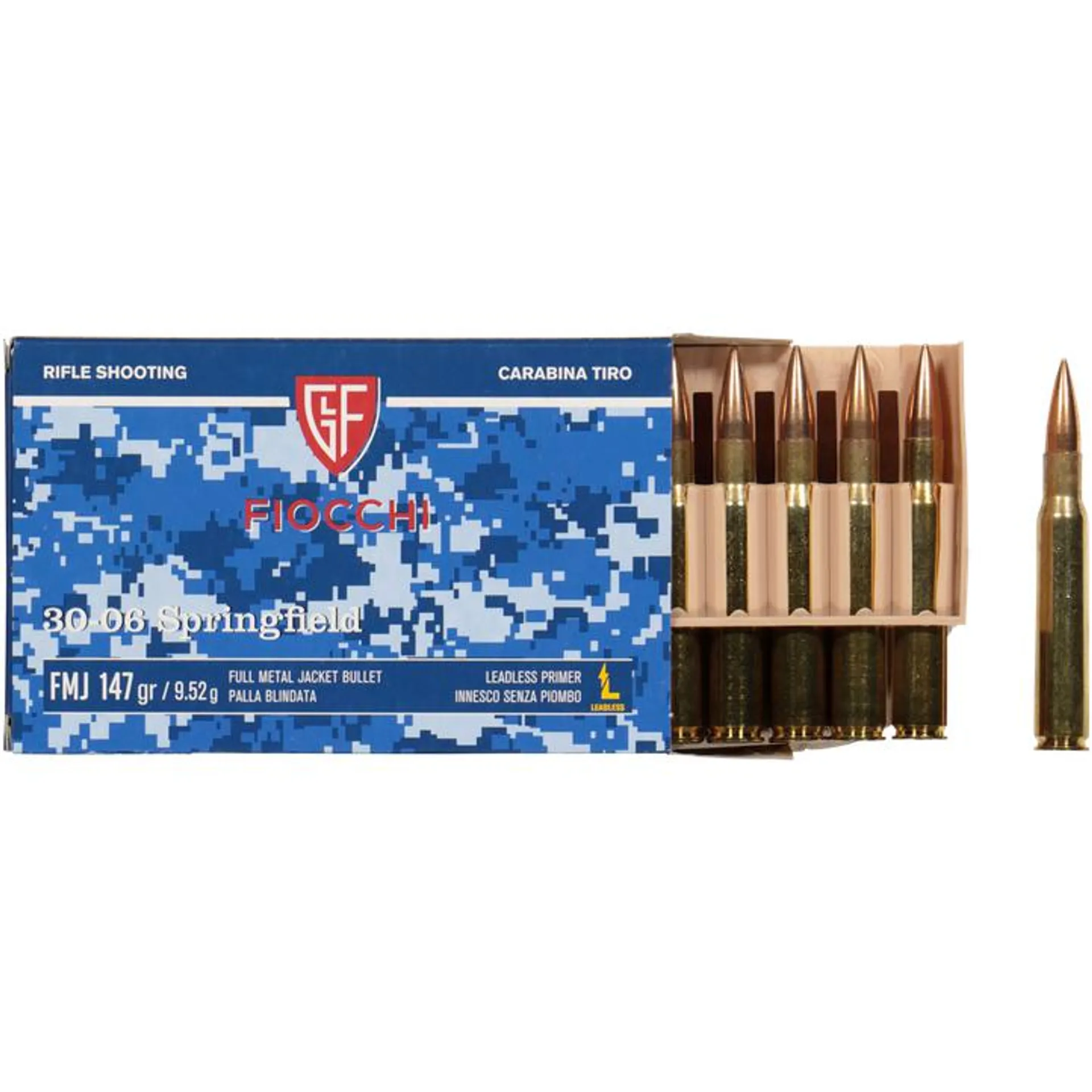30-06 Springfield 147 FMJ, riflepatron, STD
