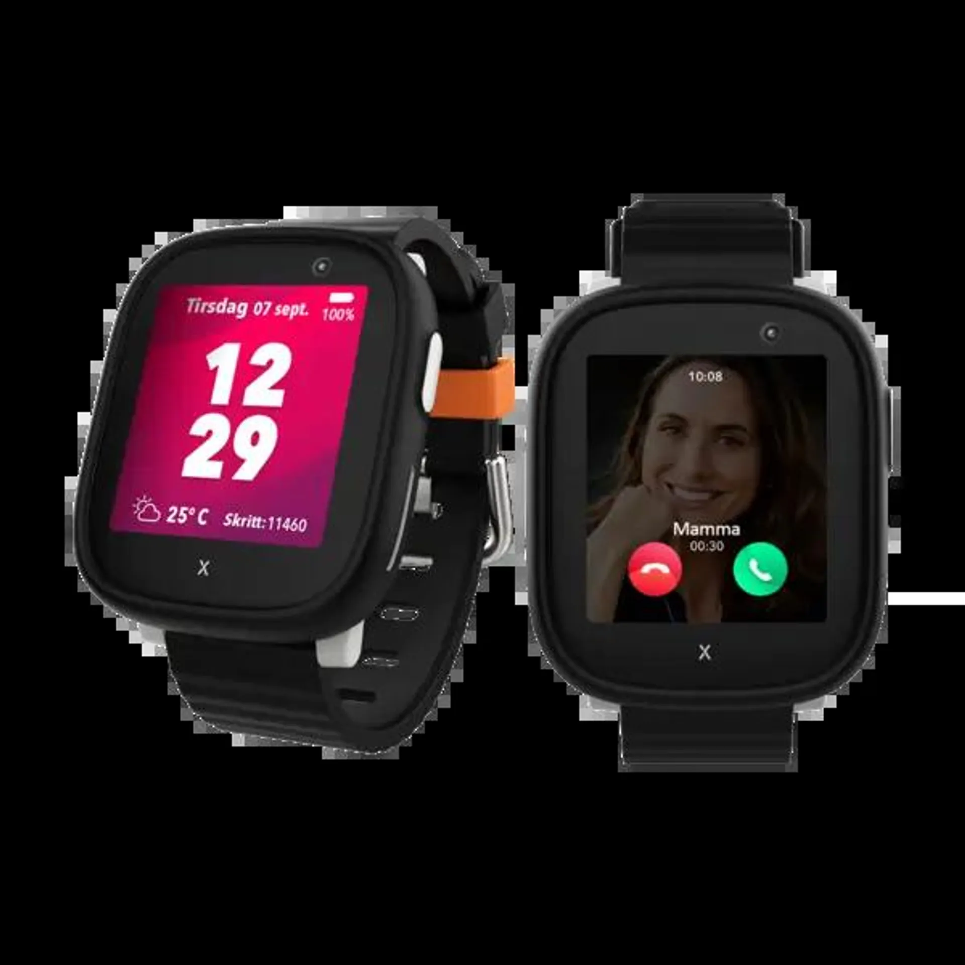XPLORA X6PLAY KLOKKETELEFON FOR BARN SVART
