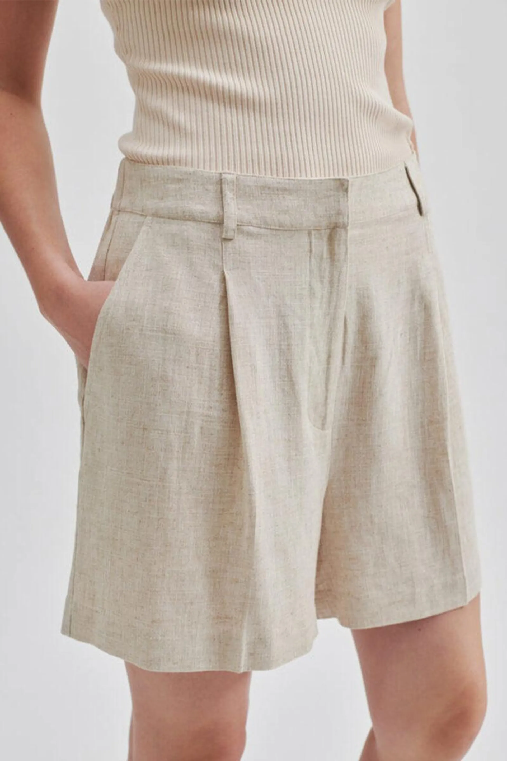 Linoraw Shorts Vintage Khaki