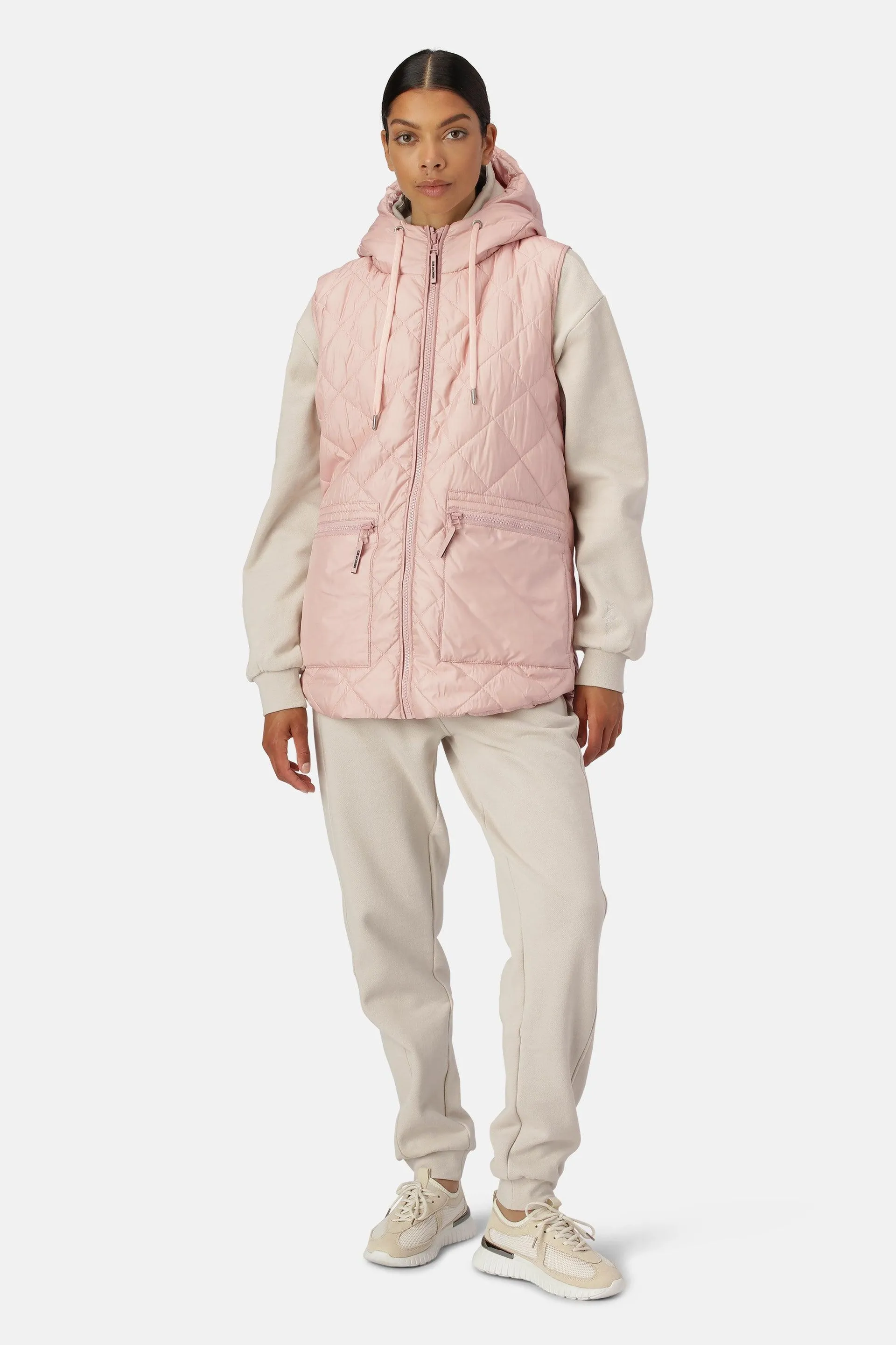 Padded Vest - Pale Pink