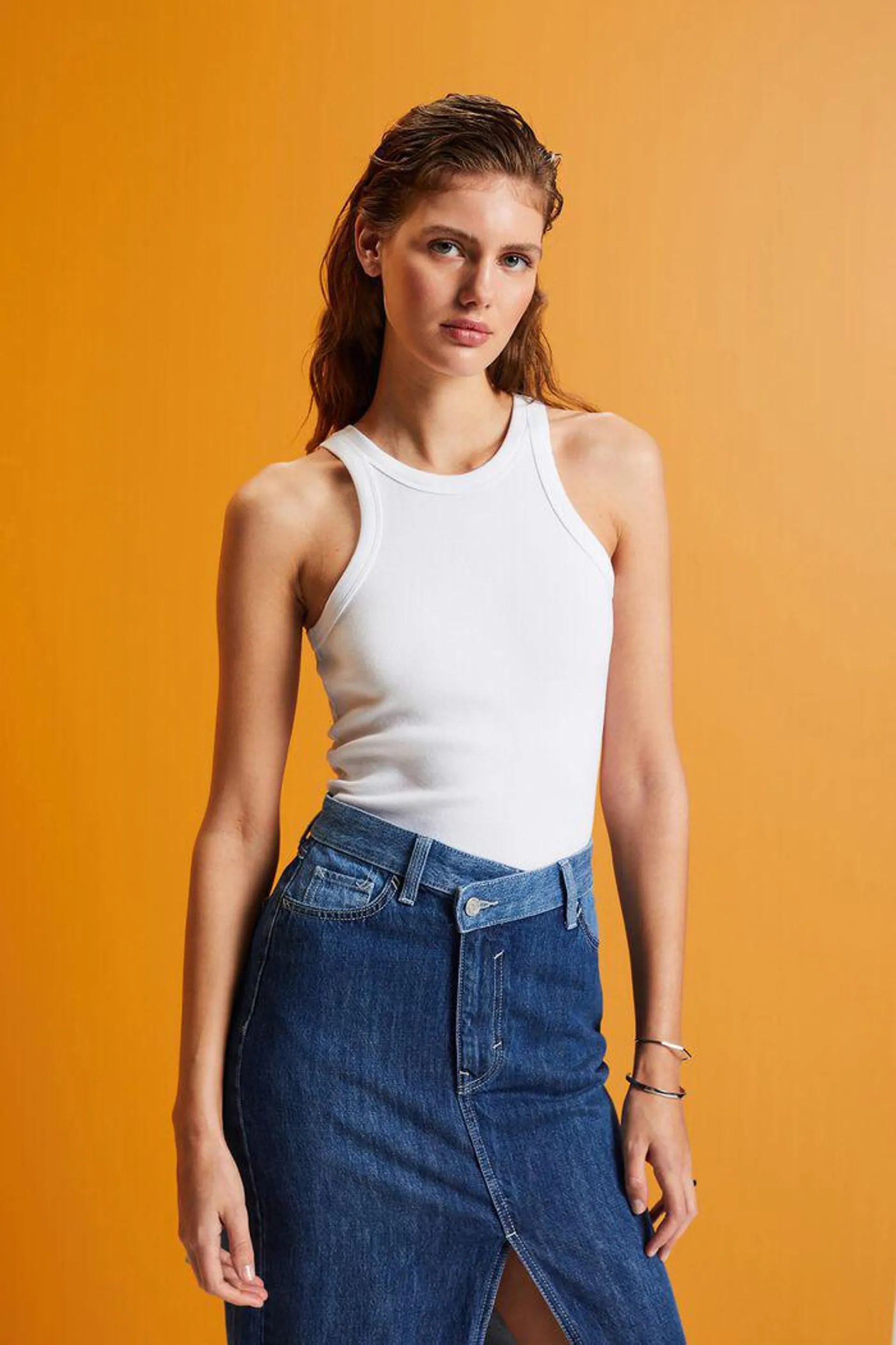 Ribbed tank top