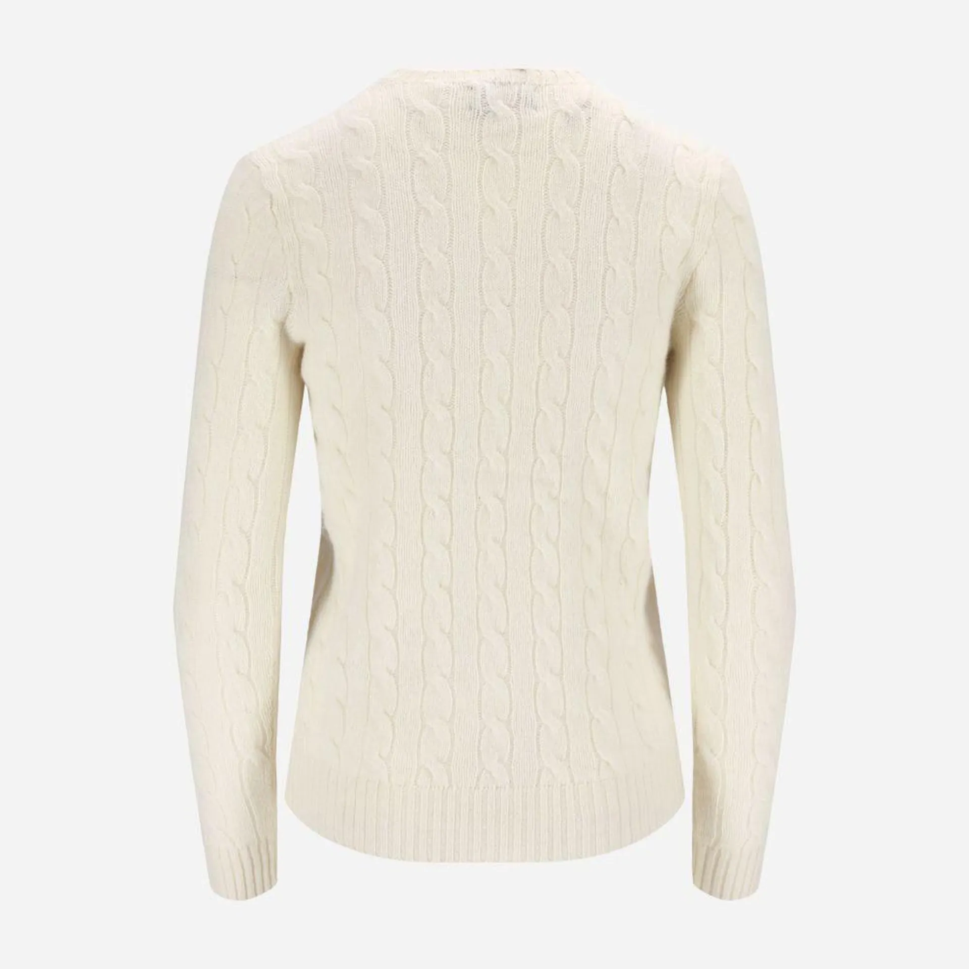 Cable Knit Wool-Cashmere Jumpers - Authentic Cream
