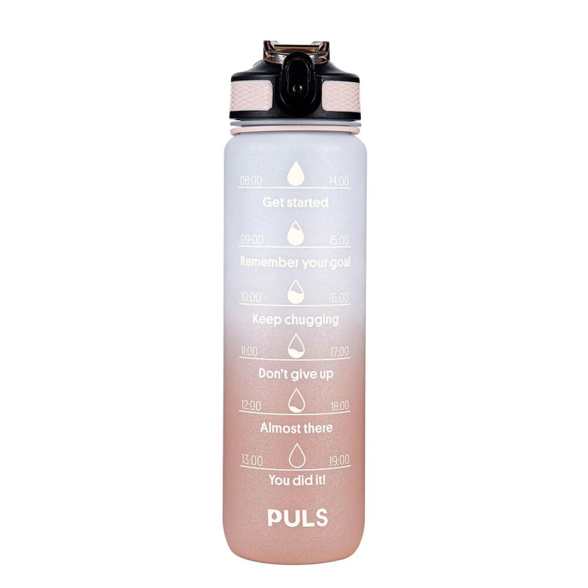 Motiverende Vannflaske Sparkling Nude 900ml
