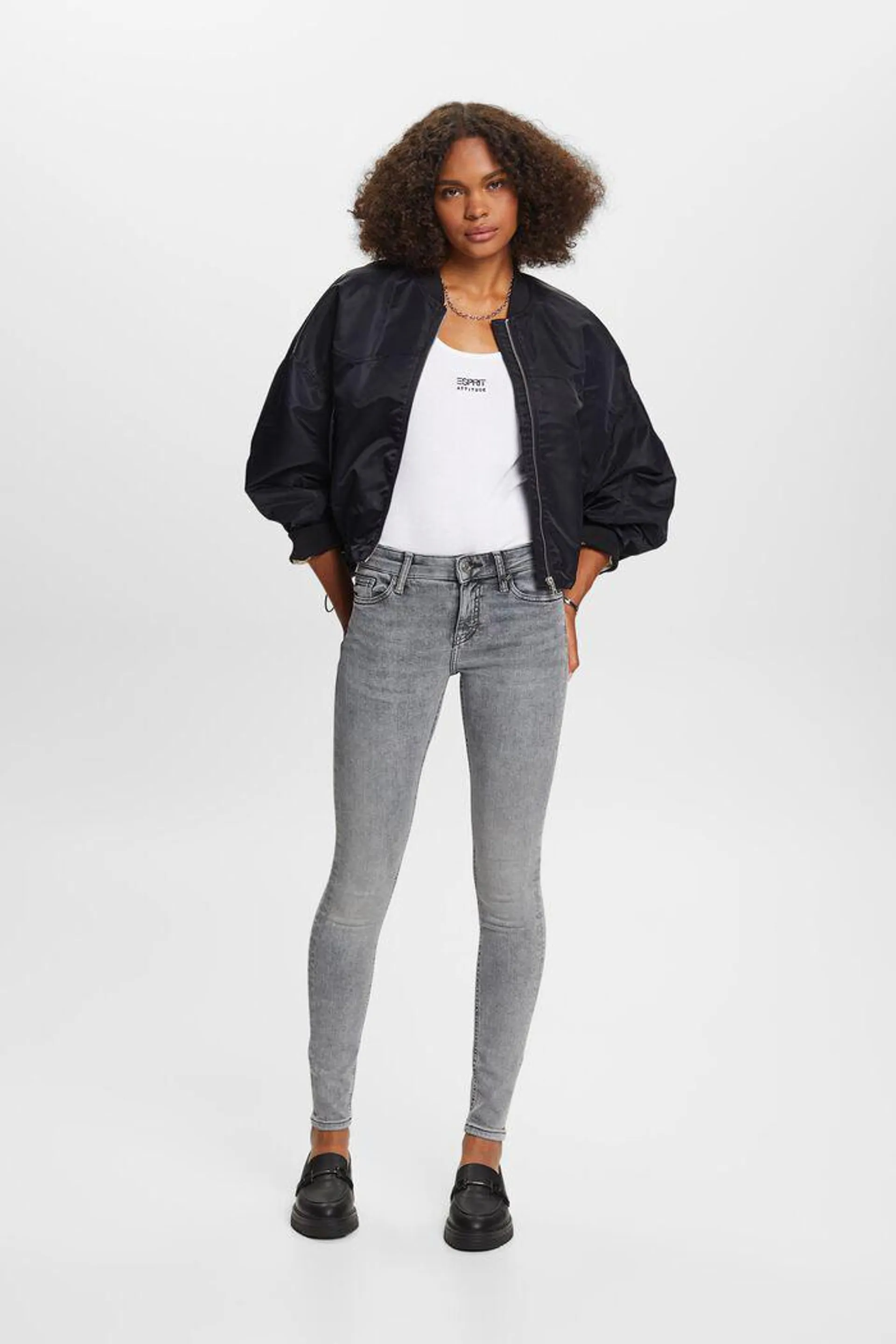 Skinny Mid-Rise Jeans