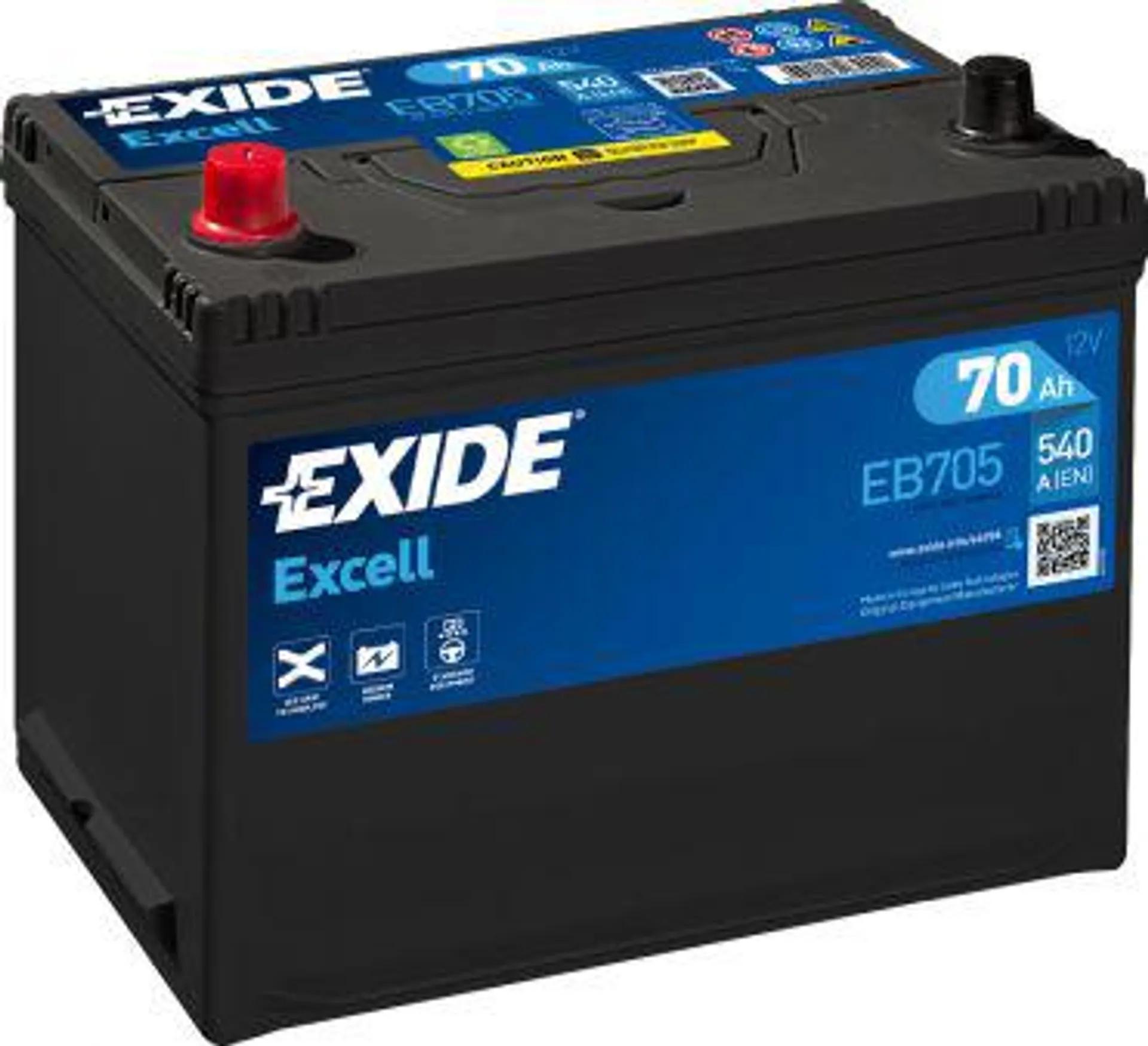 Startbatteri 70 Ah Exide