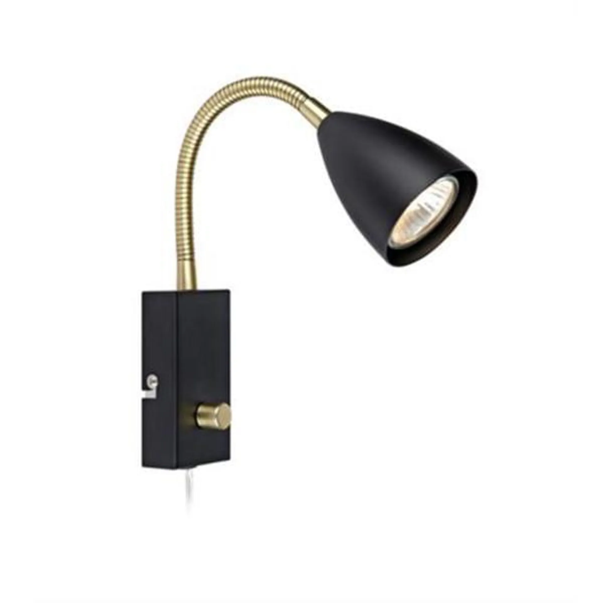 Vegglampe Ciro 1l flex sort