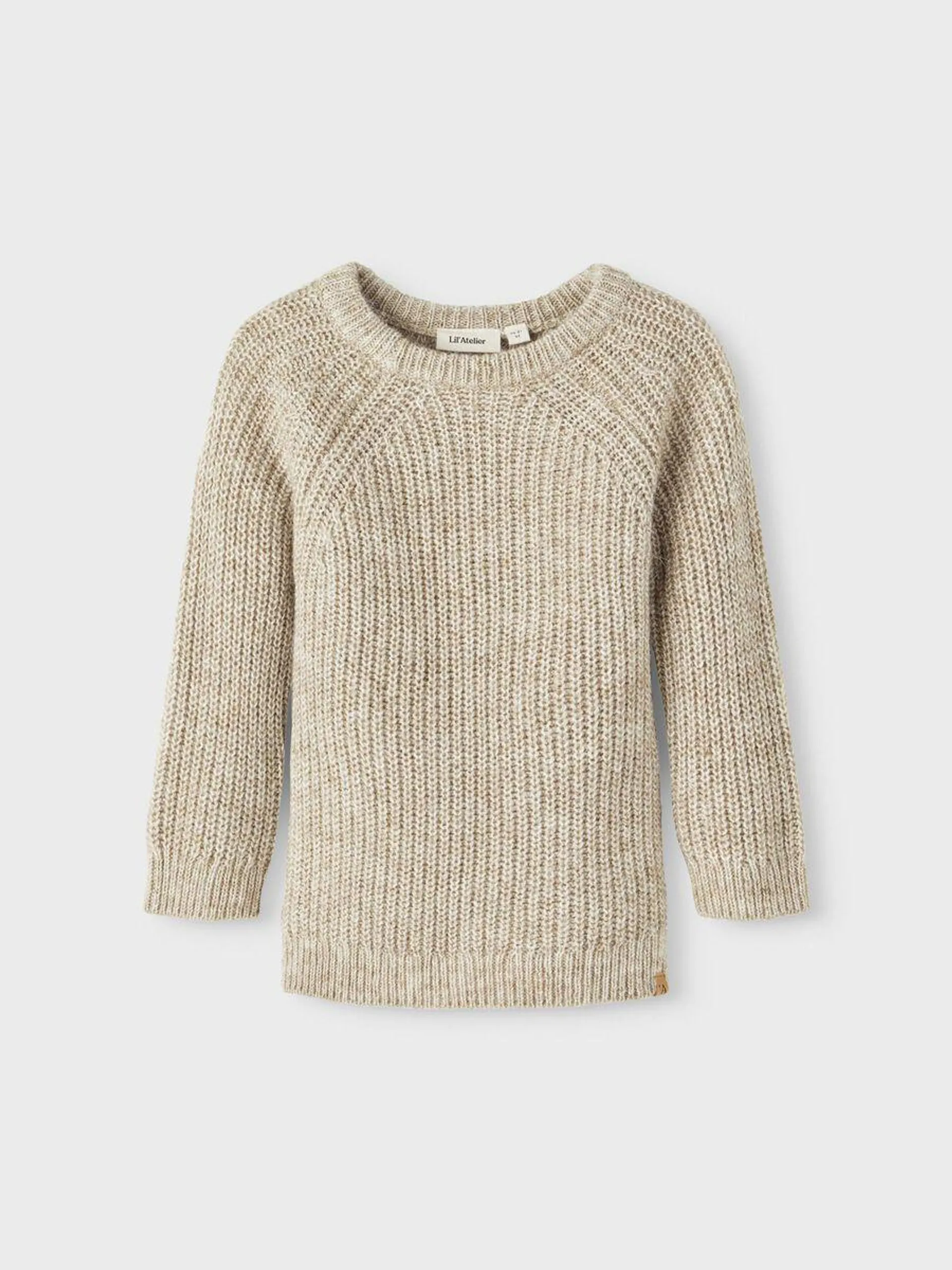 LANGERMET STRIKKET PULLOVER