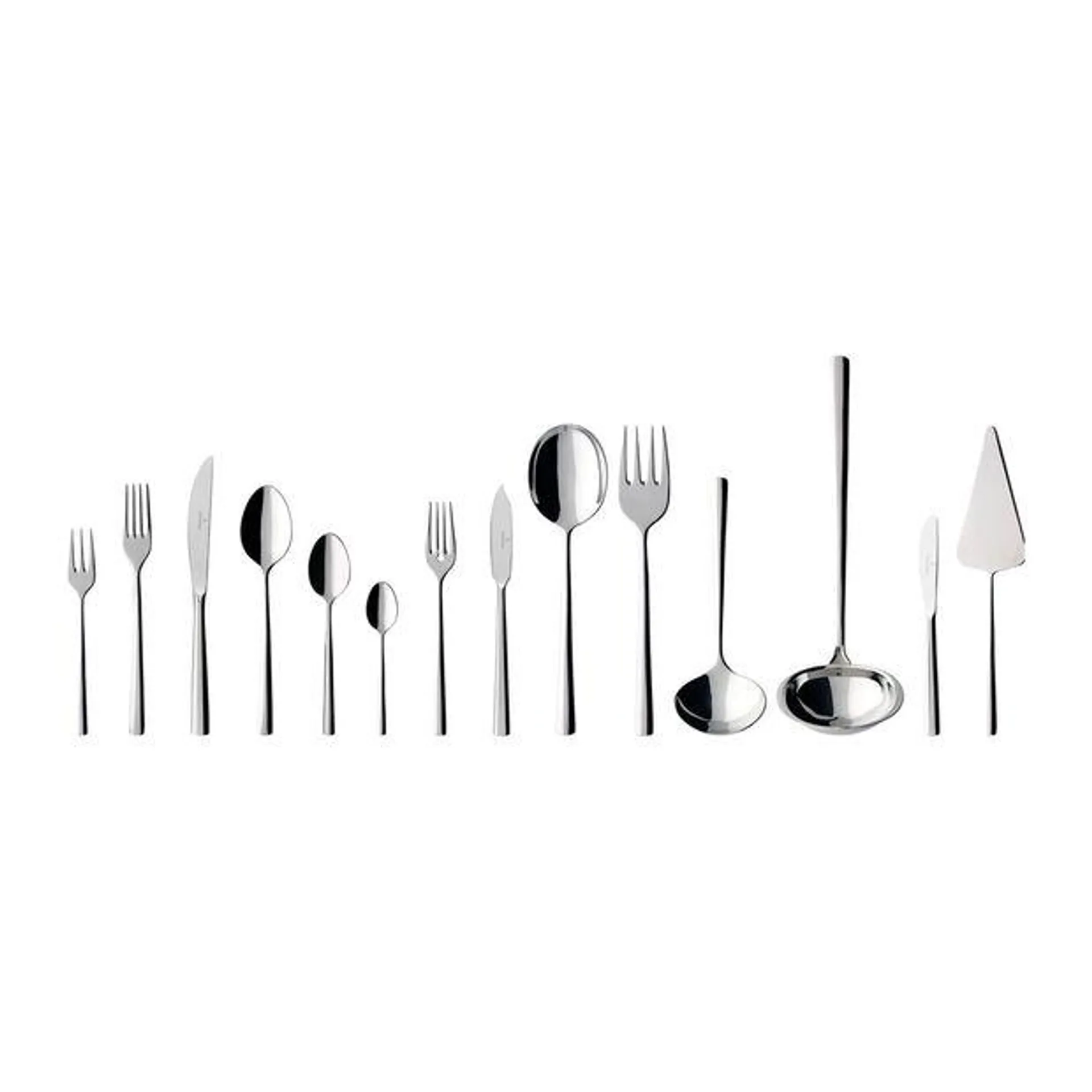 Piemont Lunch table cutlery, 113 pieces, for 12 people