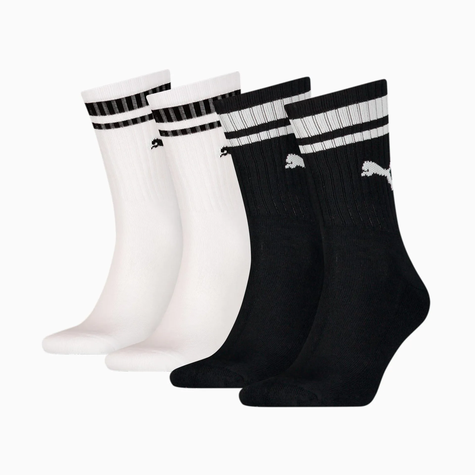 PUMA Unisex Heritage Crew Socks 4 pack