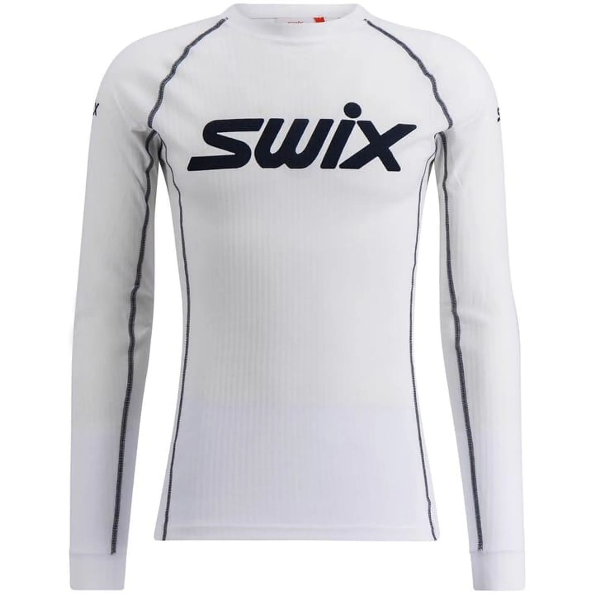 Swix Racex Classic Long Sleeve M Bright White/ Dark Navy