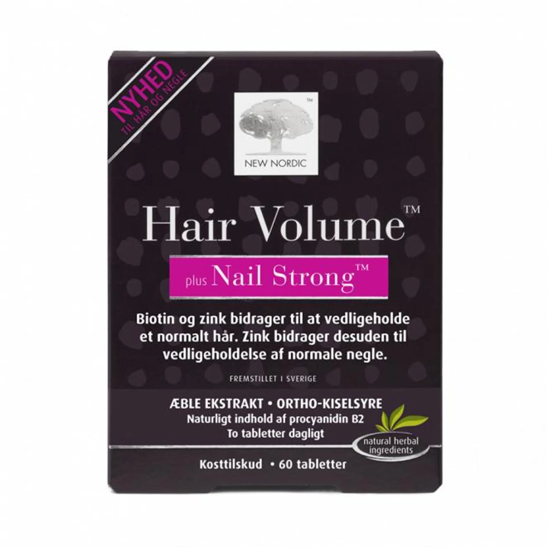 New Nordic Hair Volume plus Nails Strong 60 tab