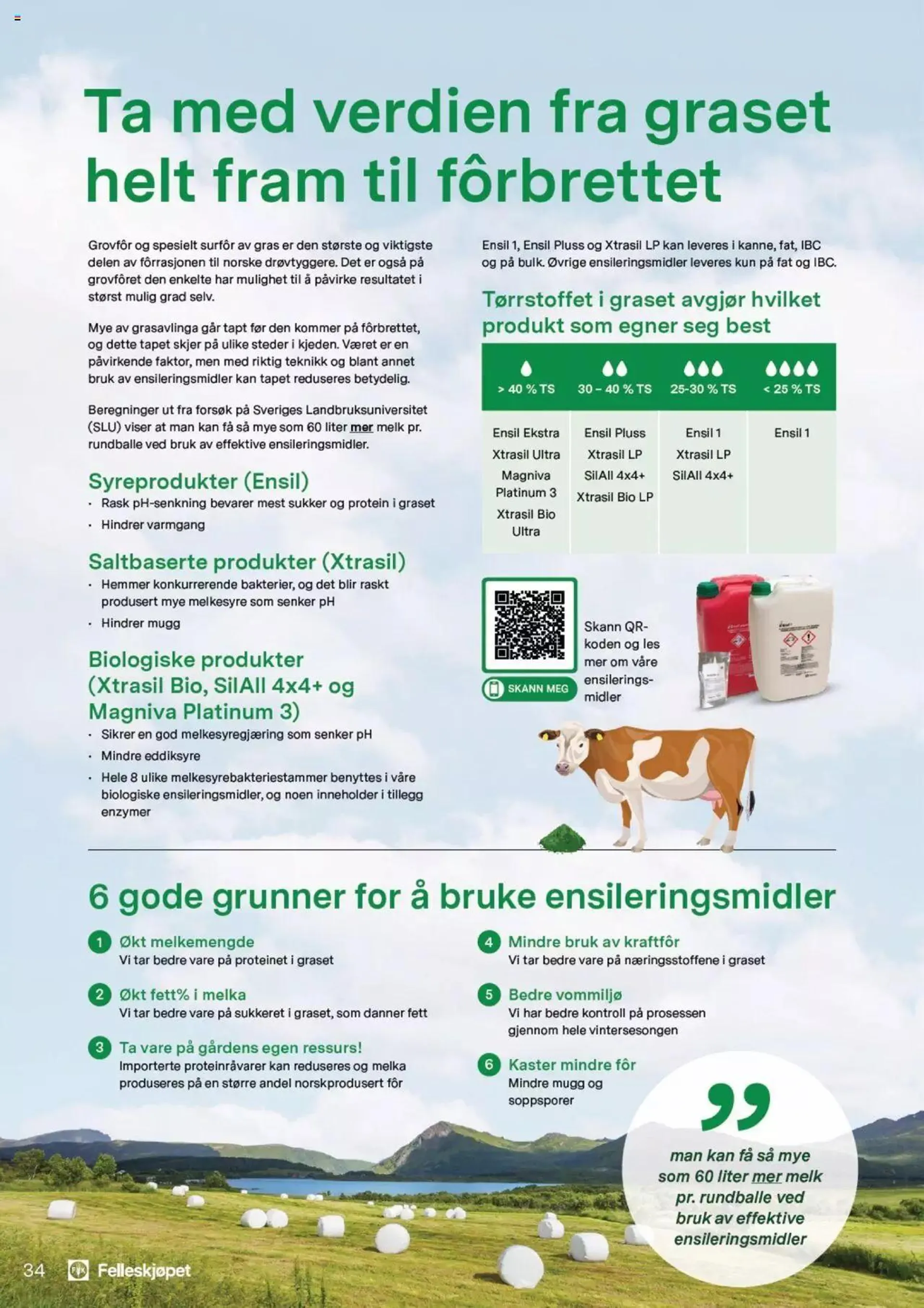 Felleskjøpet - Grovfôr fra 1. januar til 31. desember 2025 - kundeavisside 34