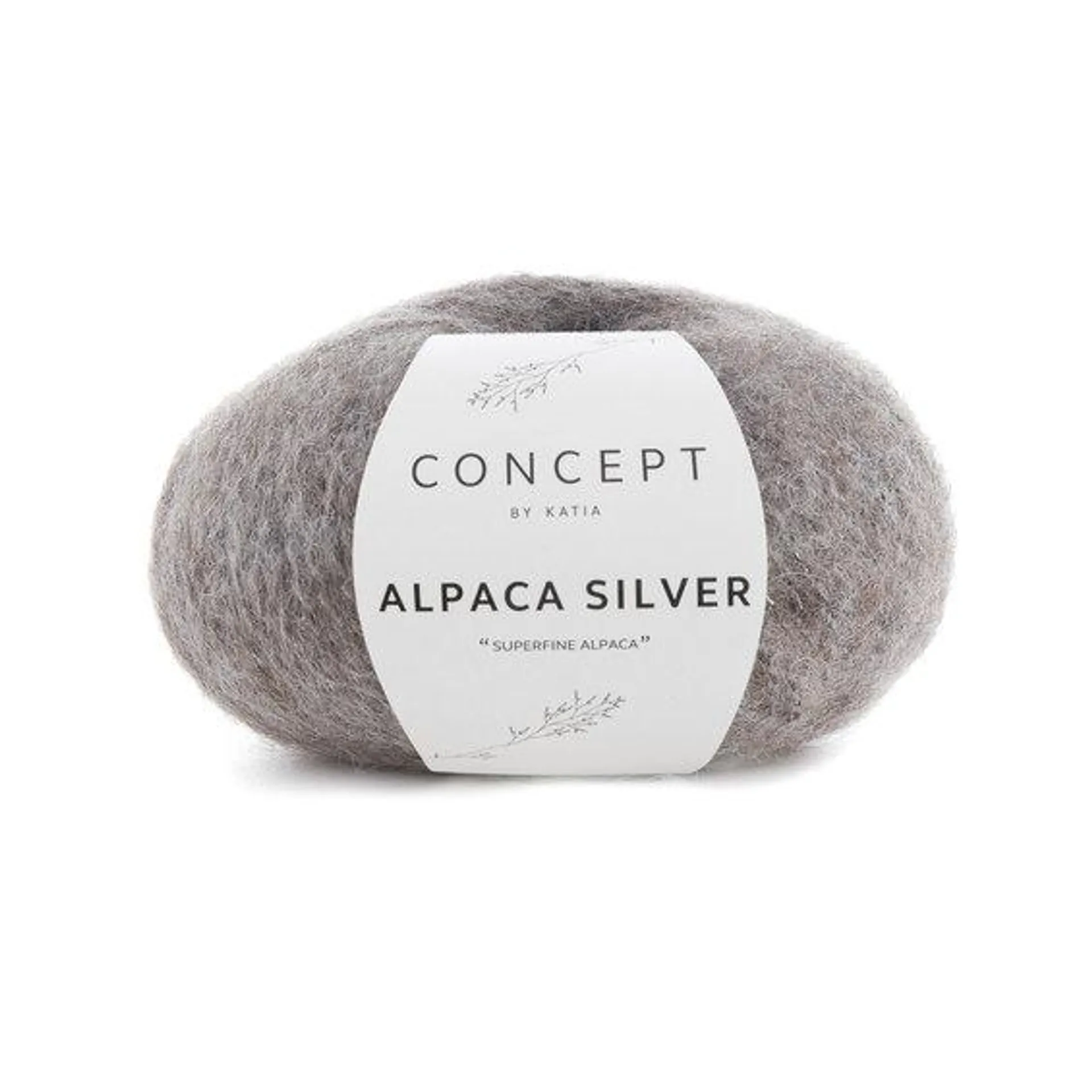 Garn Alpaca silver 25 g brun